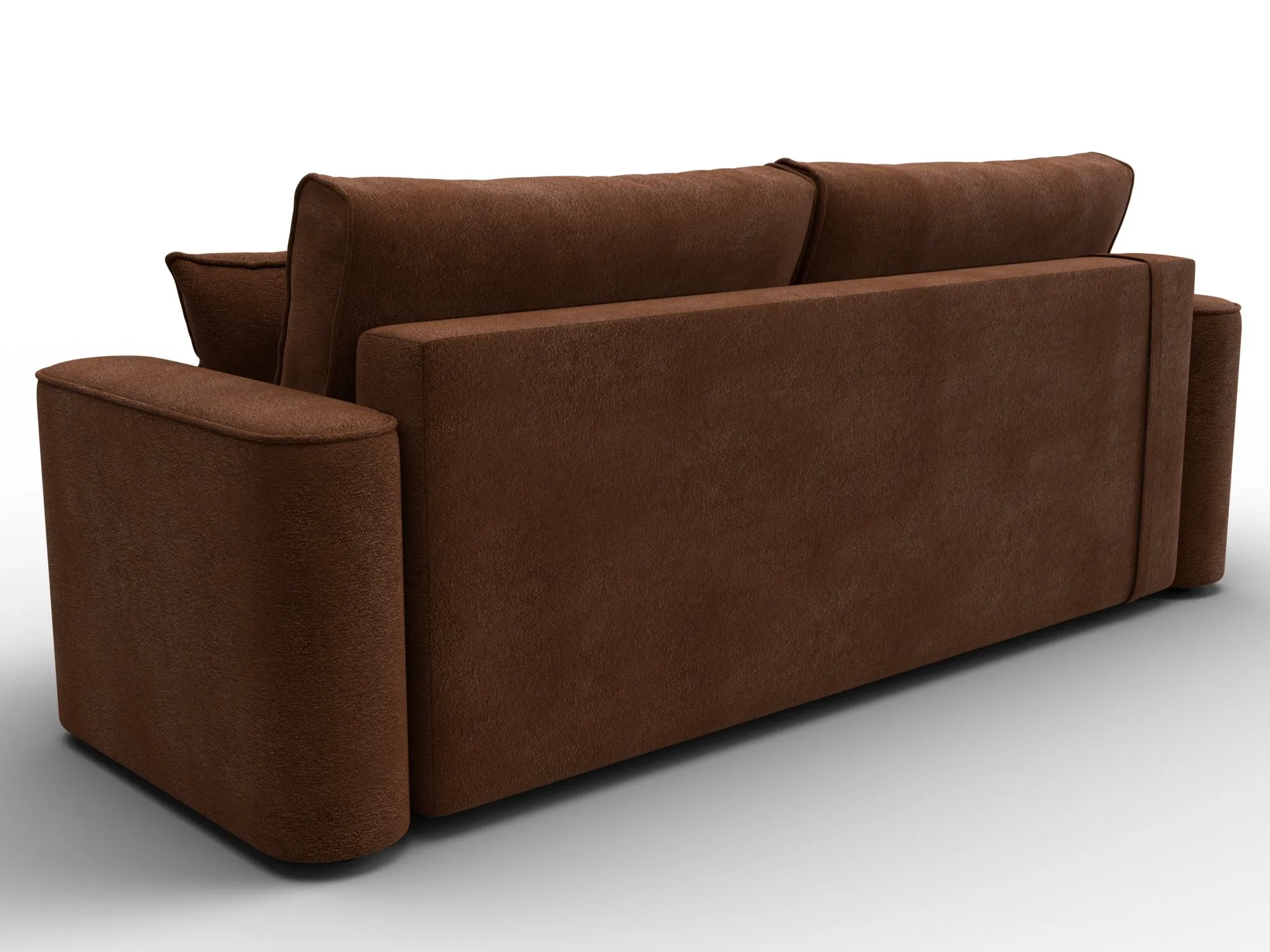 Диван прямой Лига-118 НПБ ( LAIM 14 терракотовый )