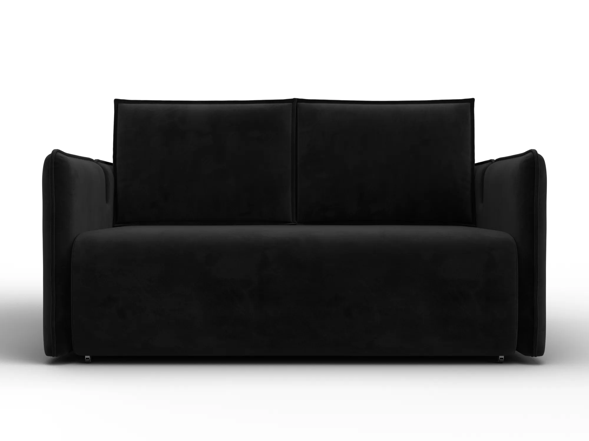 Диван прямой Лига-117 ( SEVEN 35 черный )