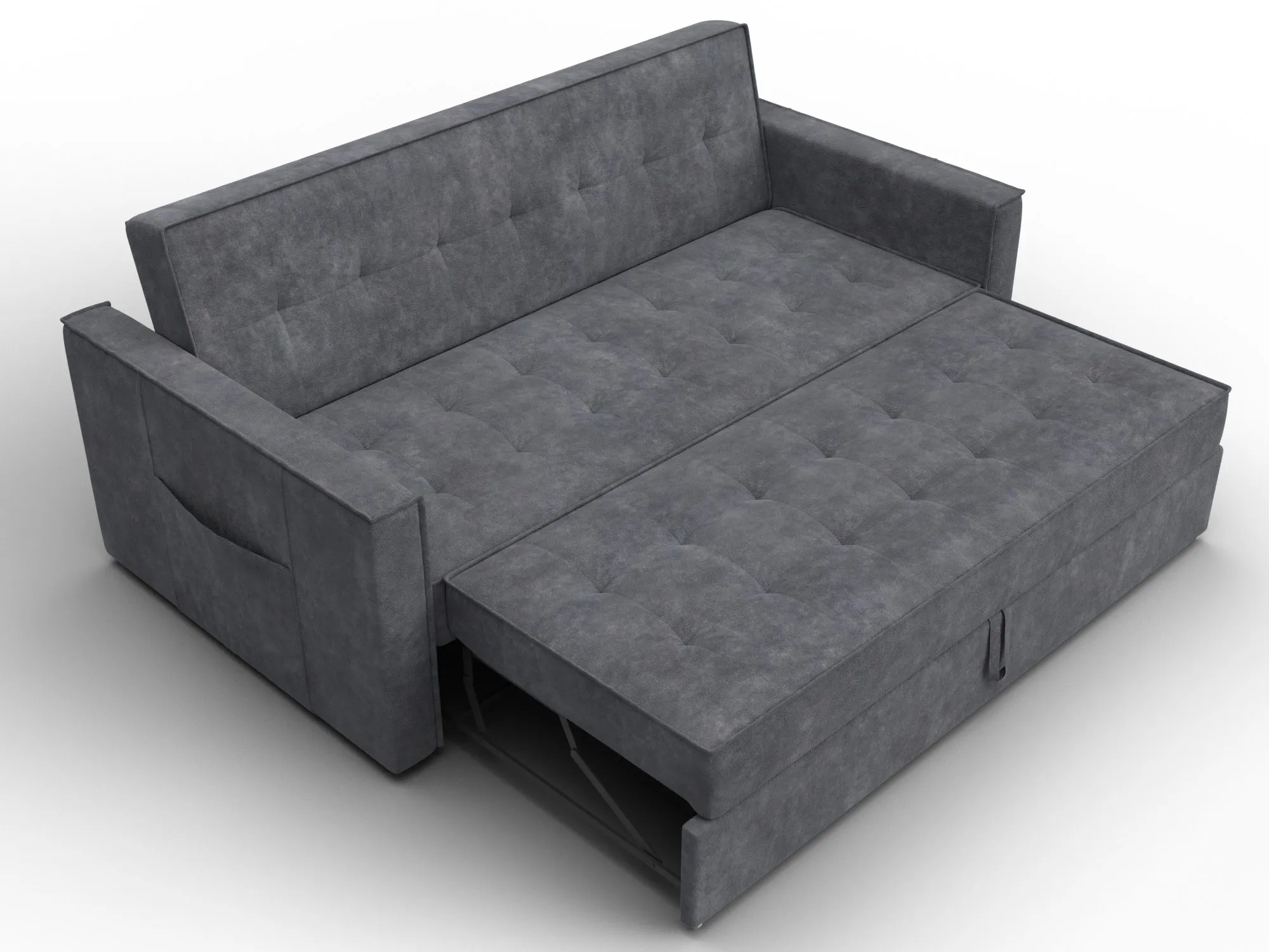 Диван прямой Лига-104 (160) ( BRUT 16 темно-серый )