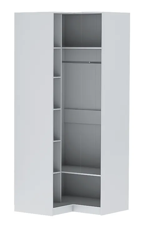 Шкаф Угловой Иннэс-7 Каркас Белый