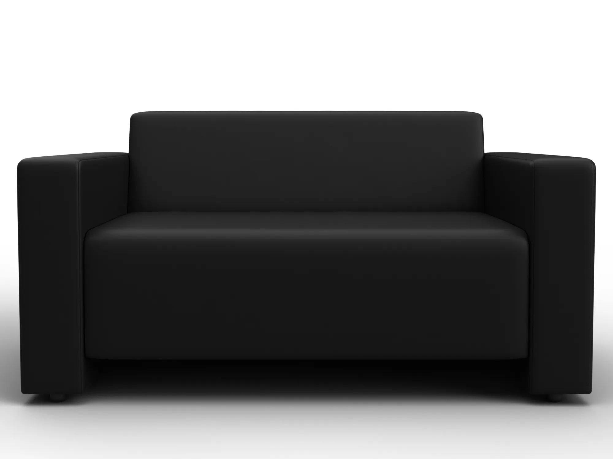 Диван прямой Лига-093 ( Черный )