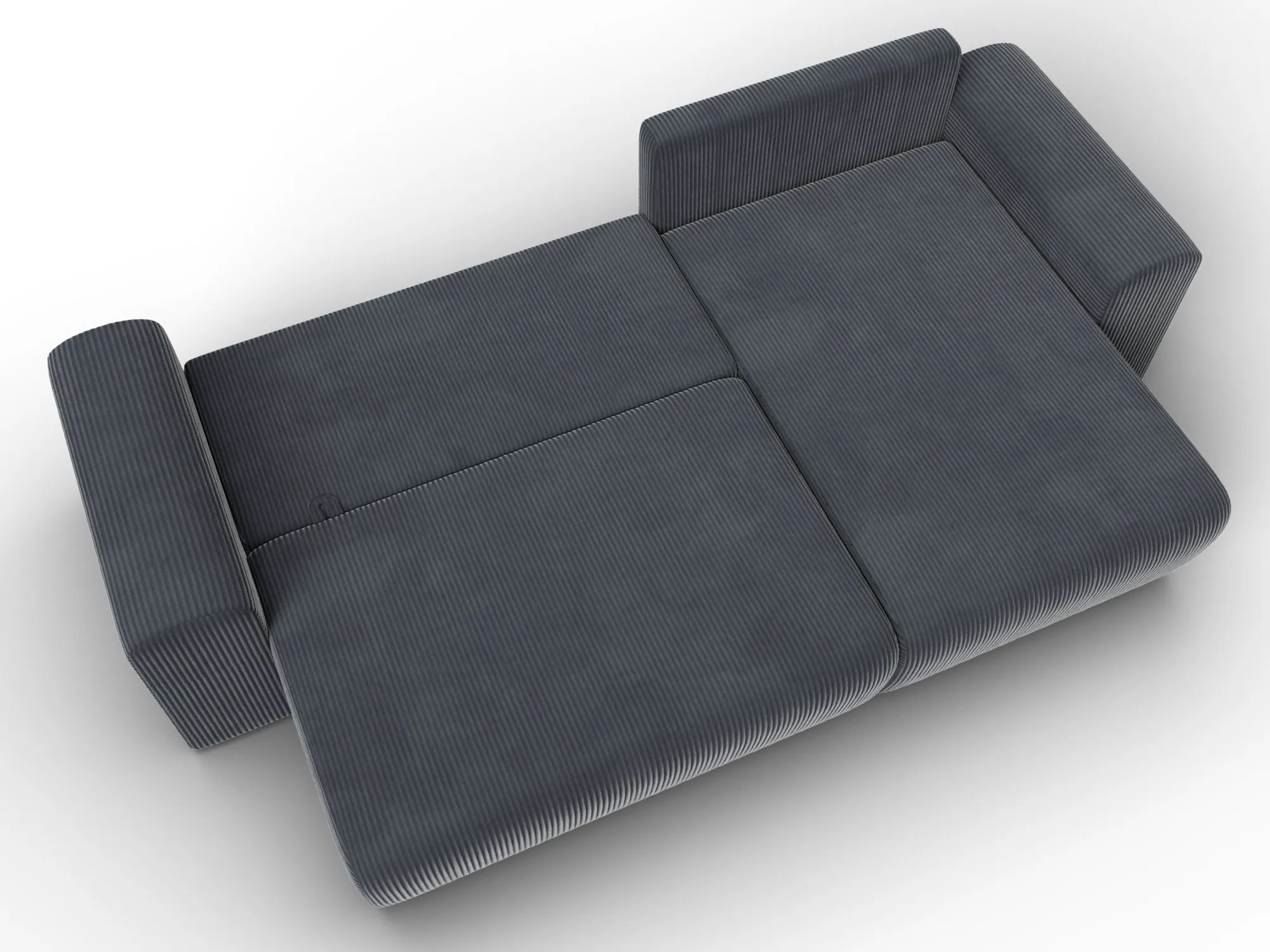 Диван угловой Лига-099 угол универсальный ( Vertical серый )