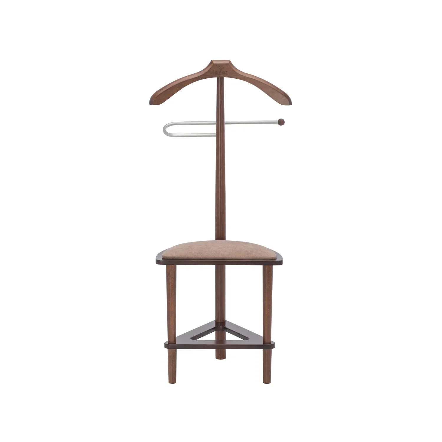 Вешалка со стулом Leset Атланта (Орех/Коричневый)