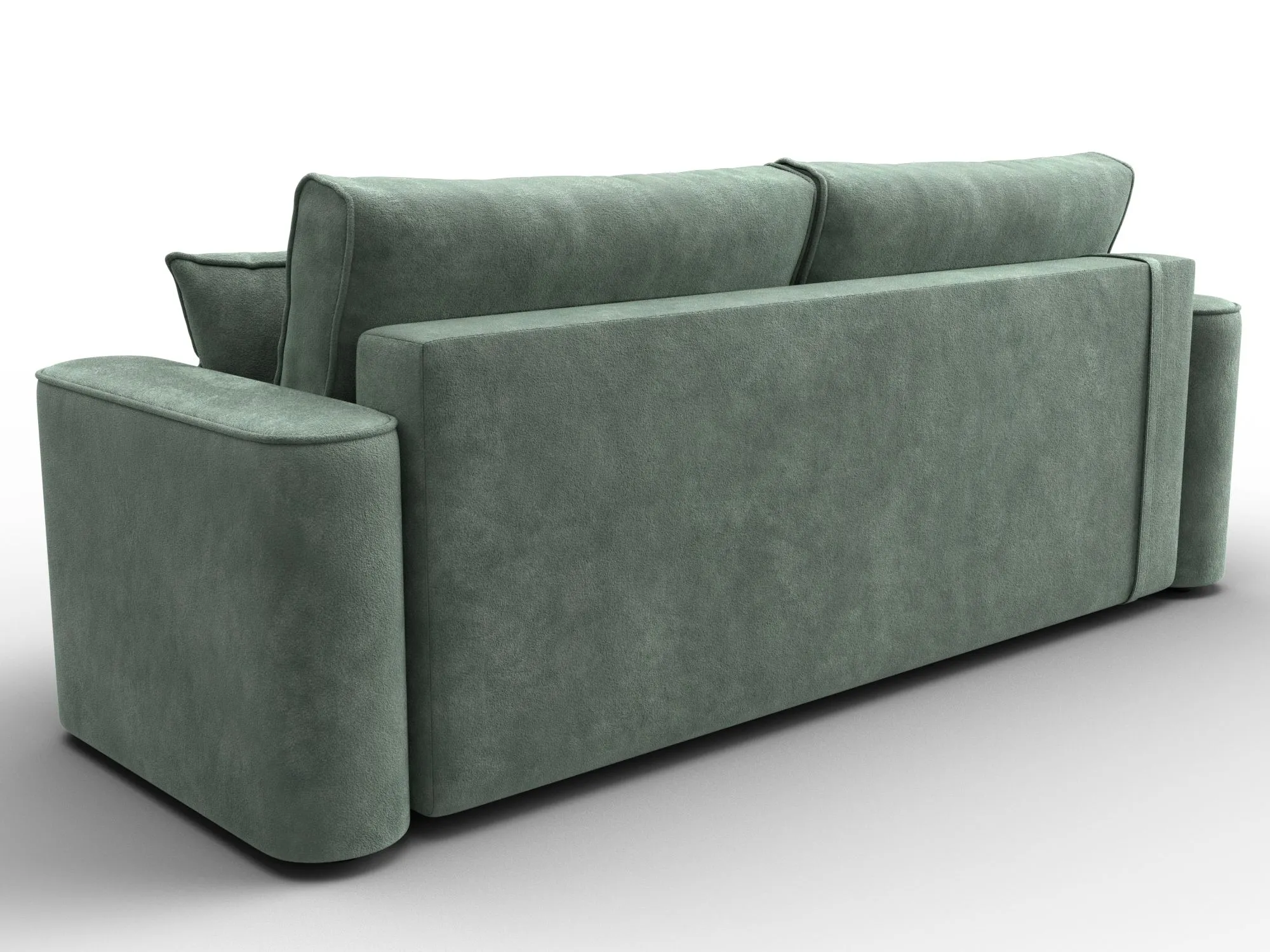 Диван прямой Лига-118 НПБ ( BRUT 08 зеленый )