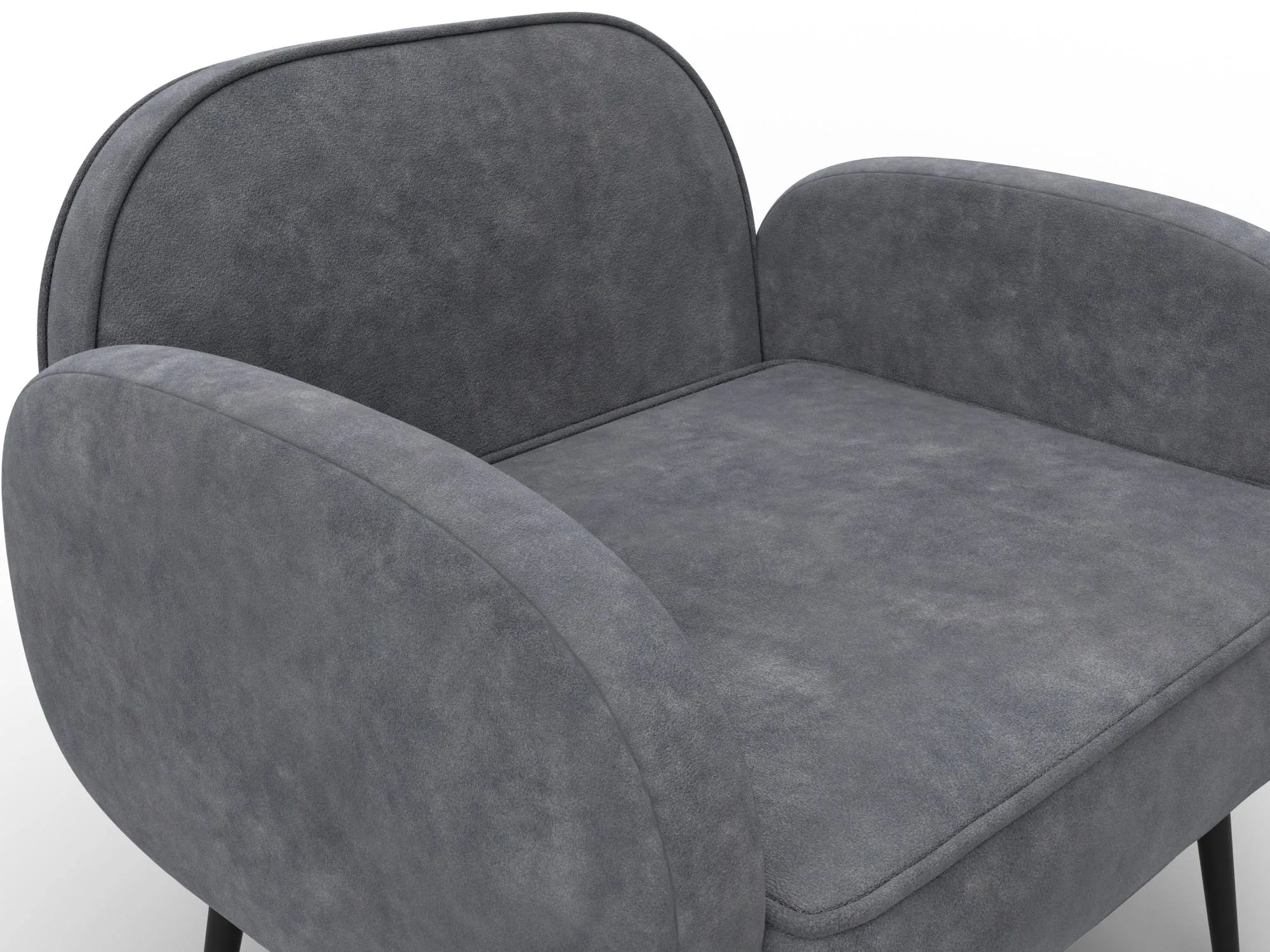 Кресло Лига-086 ( BRUT 16 темно-серый )