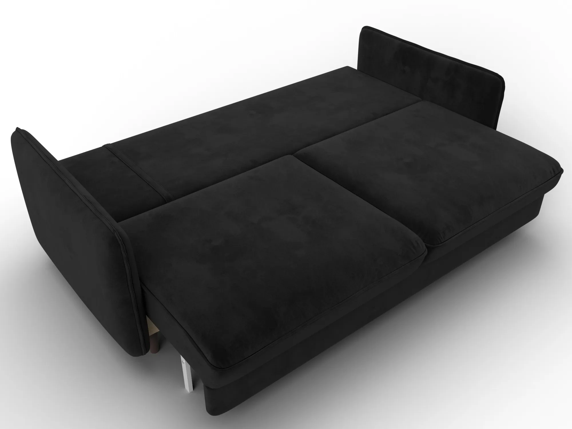 Диван прямой Лига-064 НПБ ( SEVEN 35 черный )