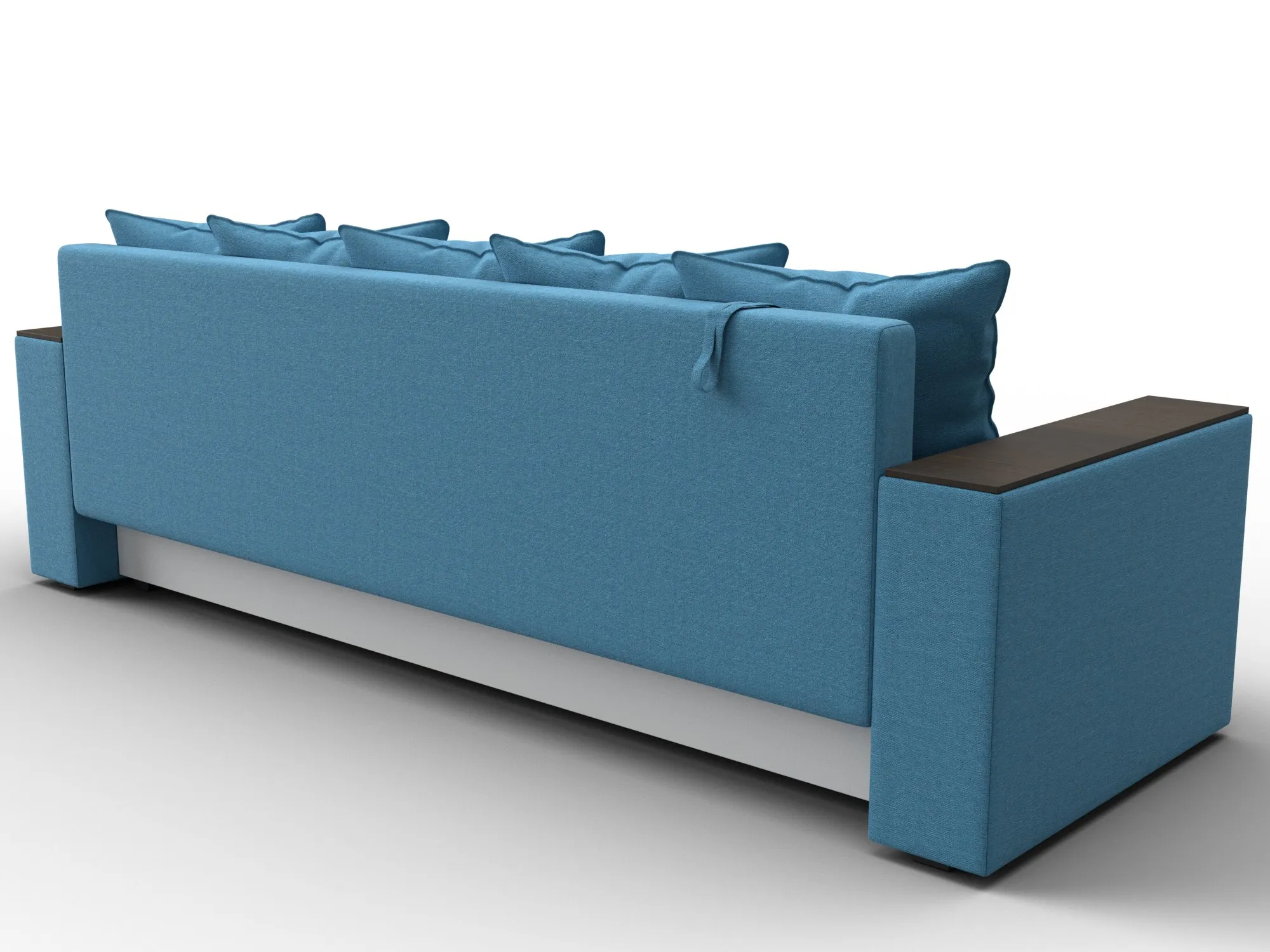 Диван прямой Дубай Лайт ( Амур 10 голубой )