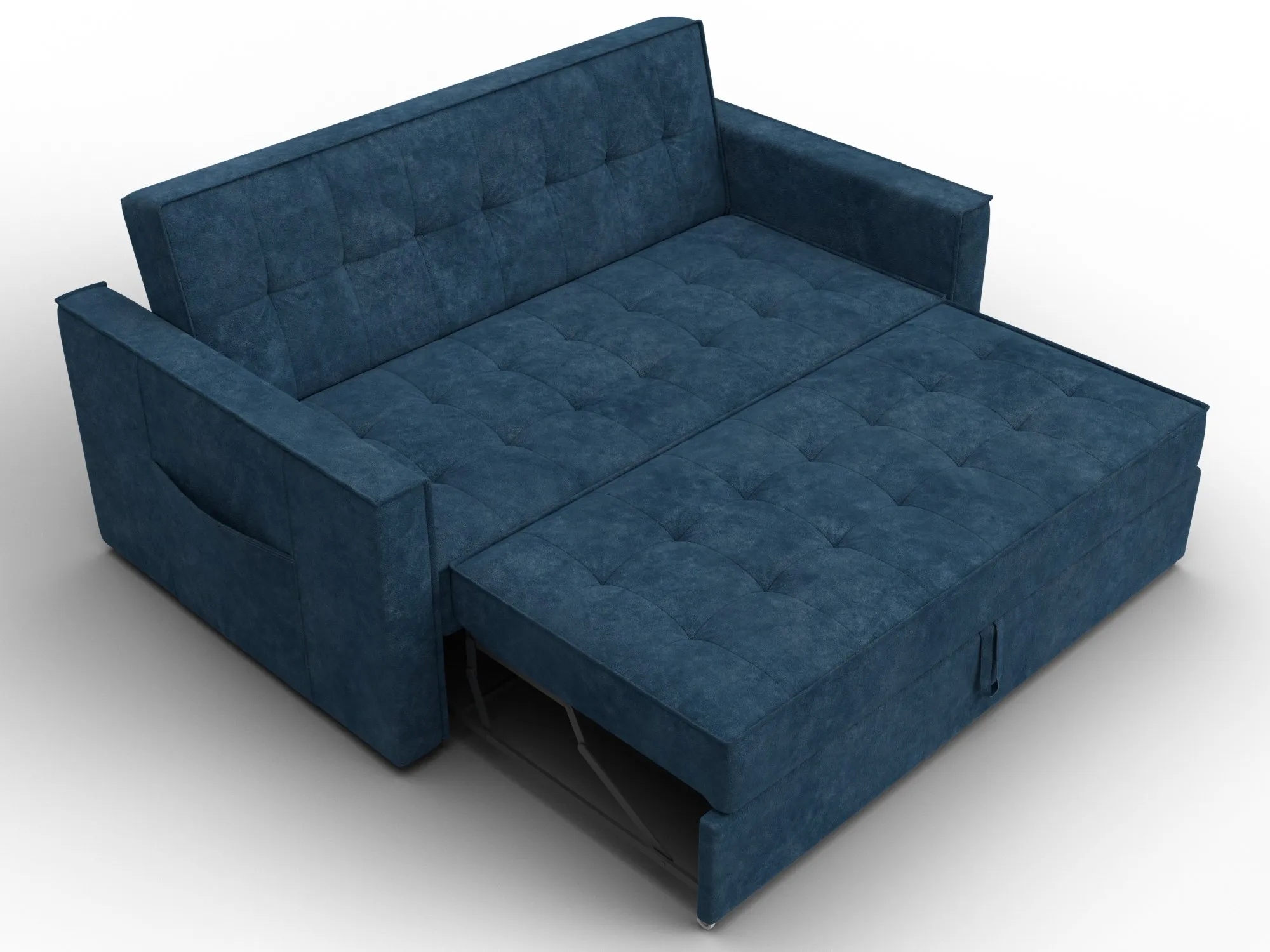 Диван прямой Лига-104 (140) ( BRUT 11 синий )