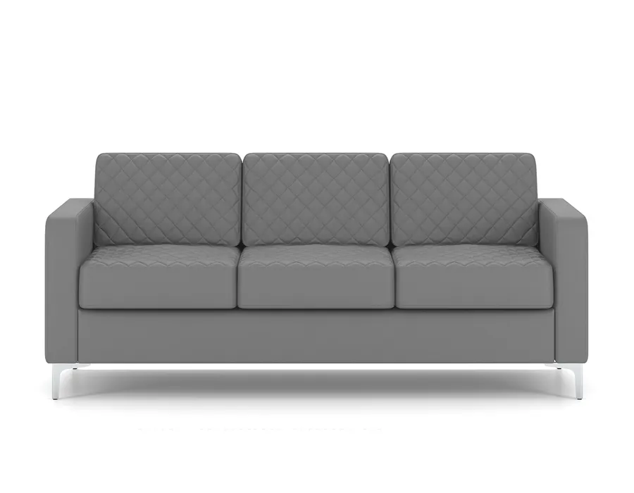 Трёхместный офисный диван CHAIRMAN АКТИВ серый