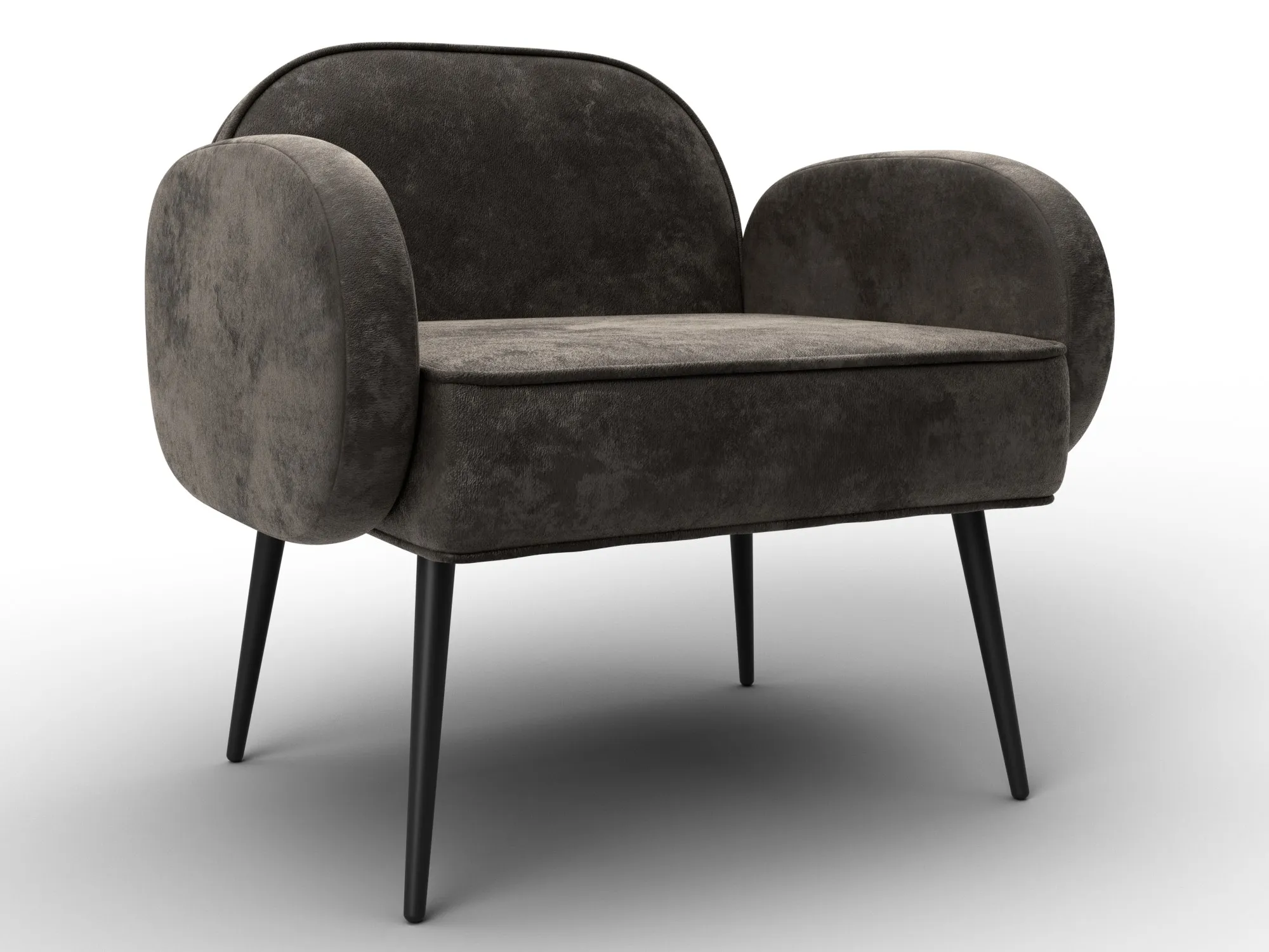 Кресло Лига-086 ( велюр NUVOLA 31 коричневый )