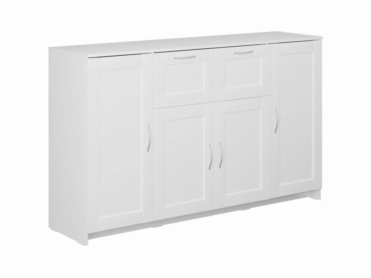 Тумба Сириус 4 двери 2 ящика 156*95 белая