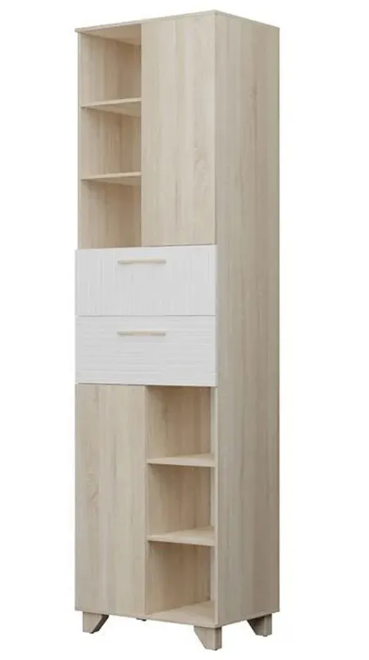 Пенал Копенгаген (дуб сонома/белый матовый)