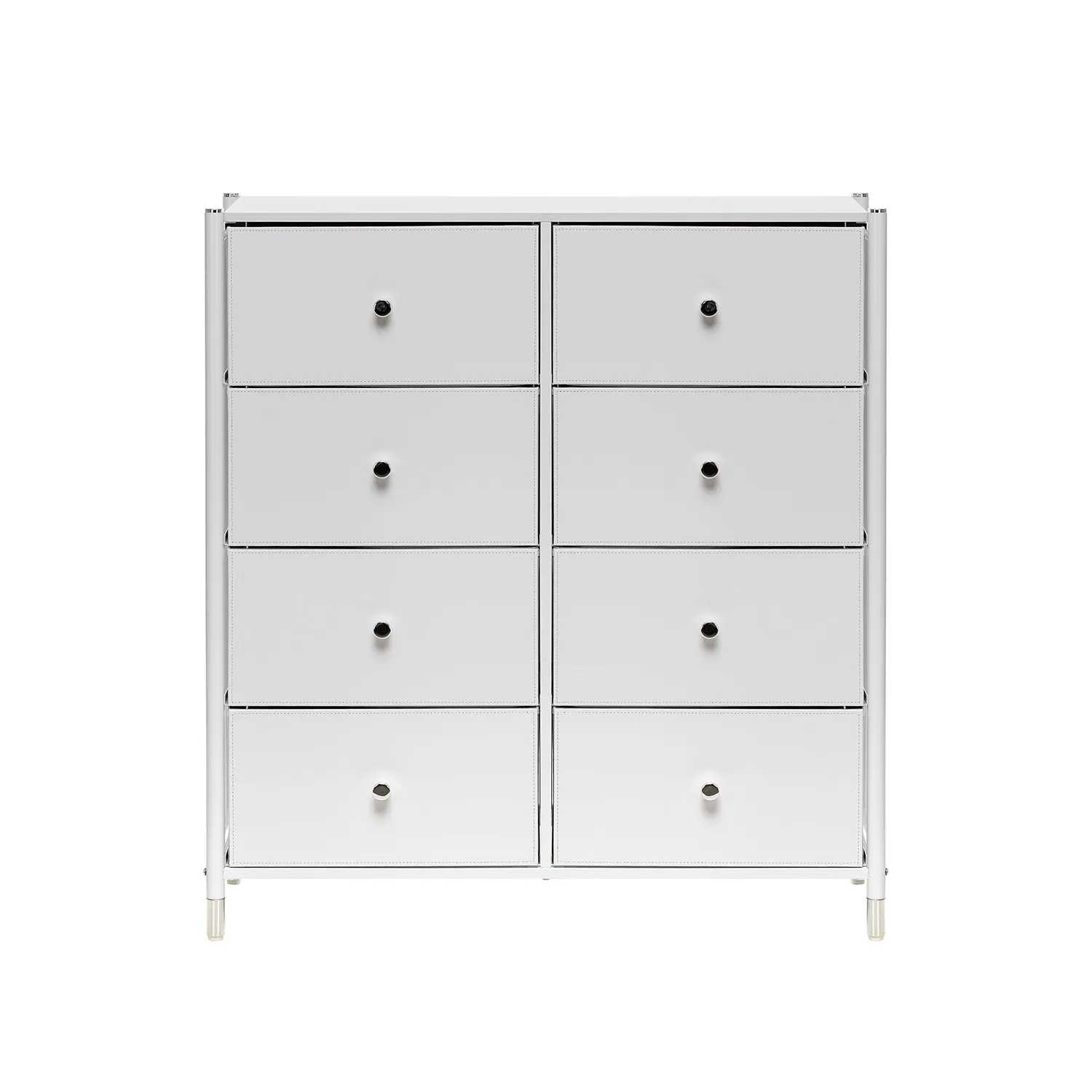 Комод Leset Нирита/Хайди, 8 ящиков, Белый (Белый/Белый)