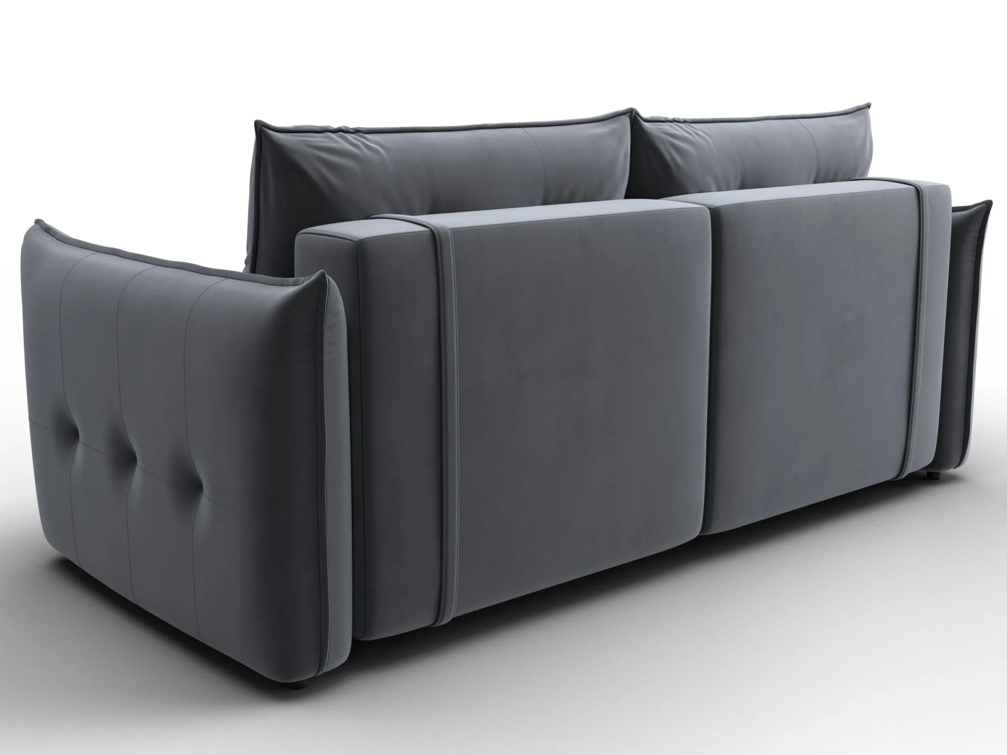 Диван прямой Лига-100 НПБ ( SEVEN 17 серый )