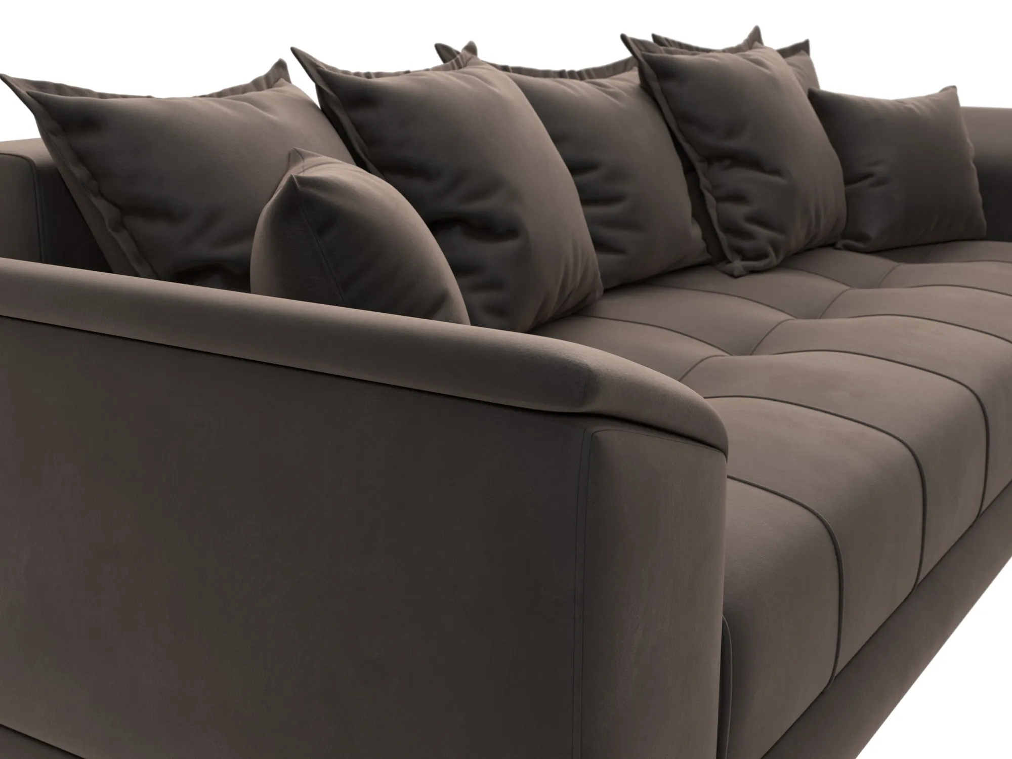 Диван прямой НордСтар НПБ ( SEVEN 727 коричневый )