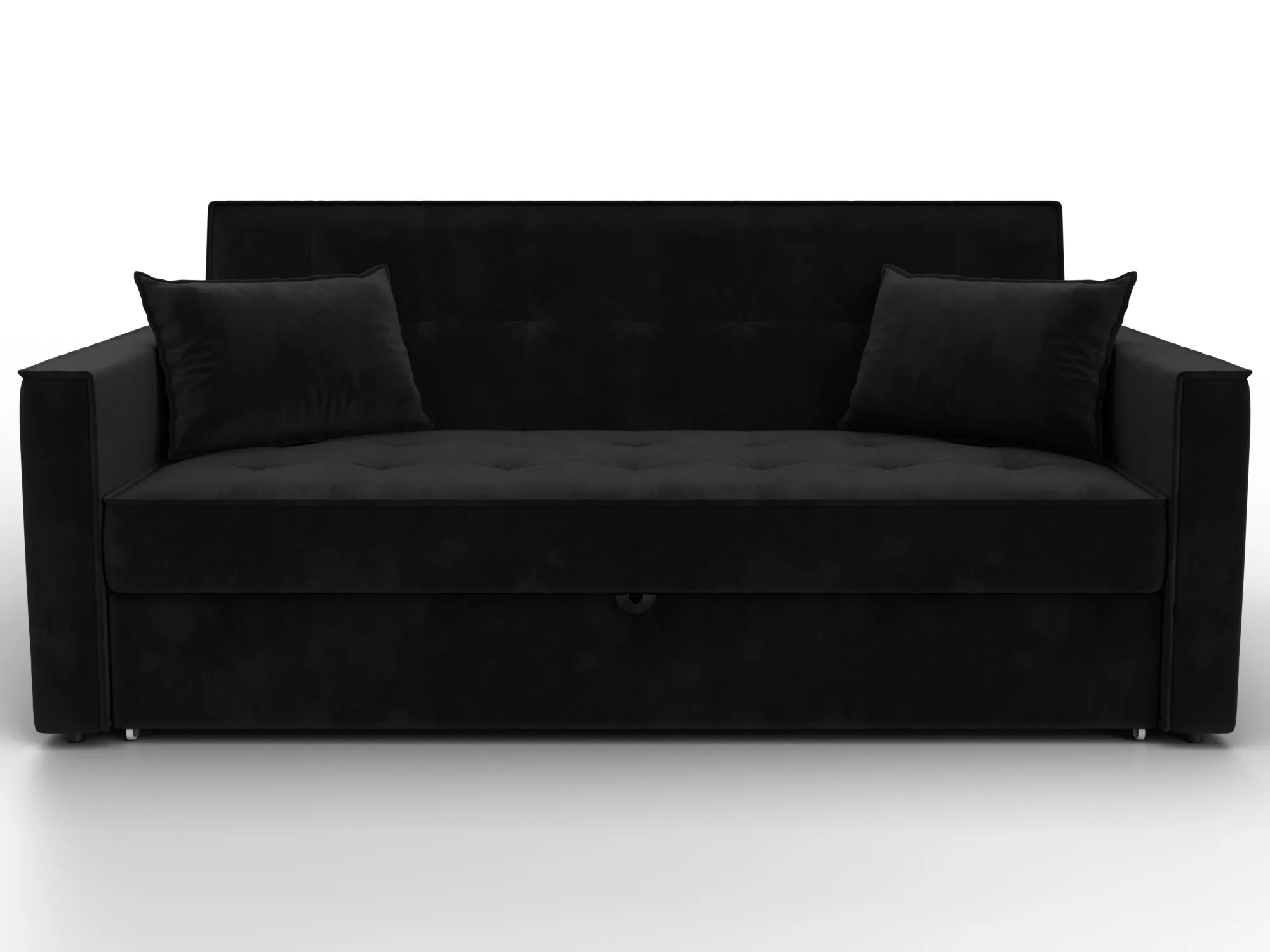 Диван прямой Лига-104 (160) ( SEVEN 35 черный )