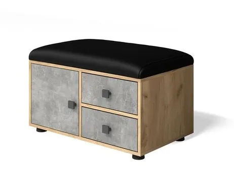 Обувница Мини-Лайт МЛ-5 Дуб крафт золотой/ателье светлое