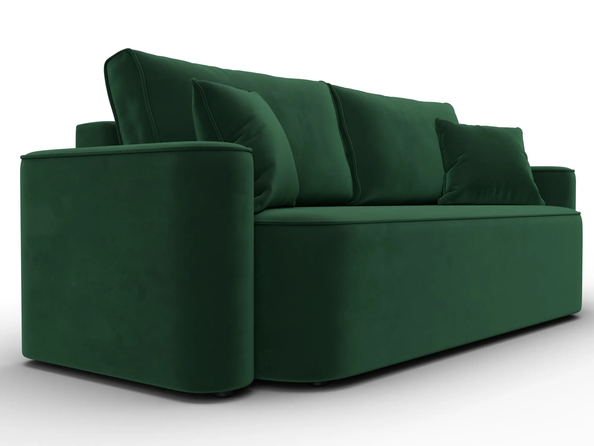 Диван прямой Лига-118 НПБ ( SEVEN 626 зеленый )