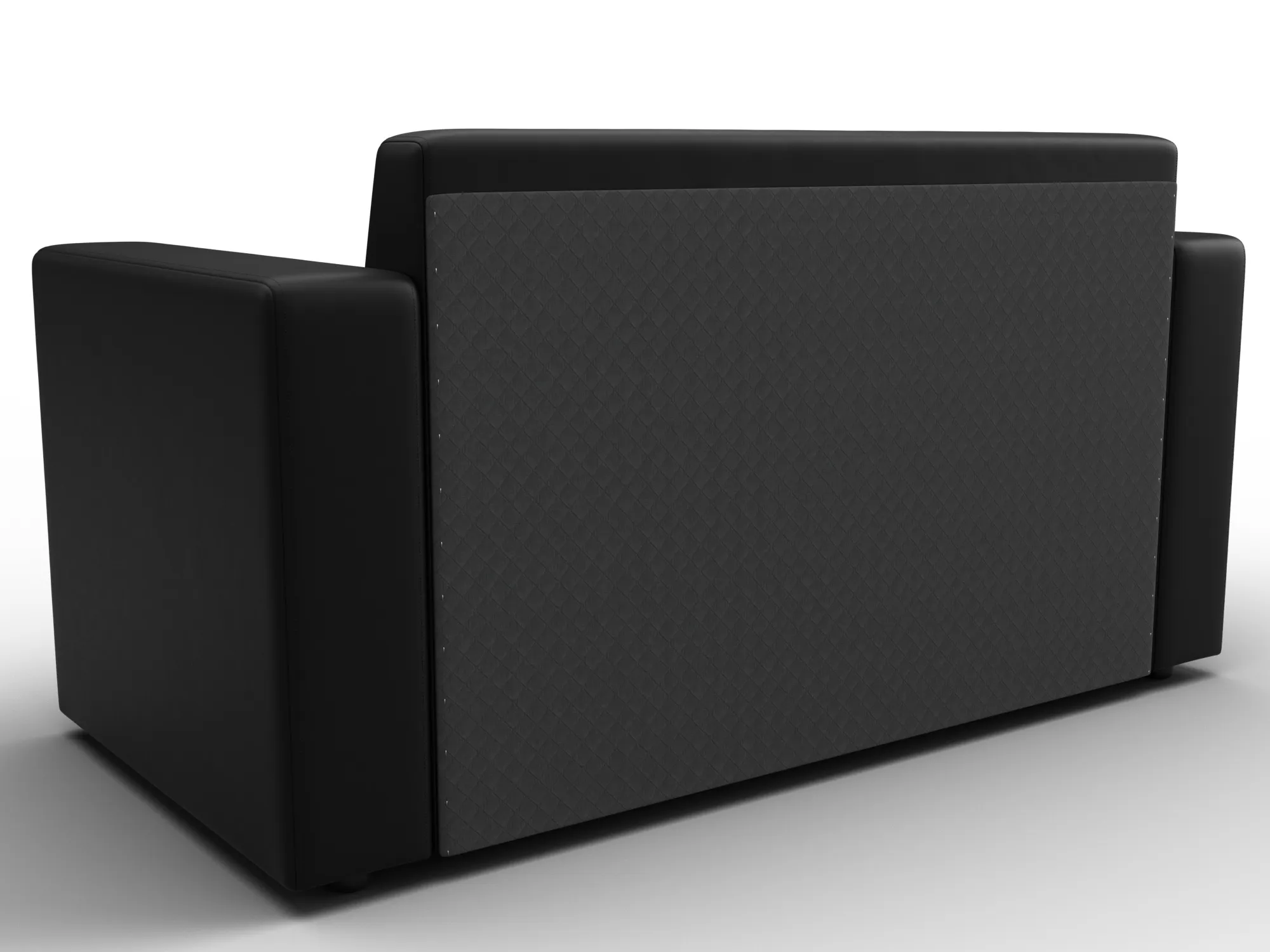 Диван прямой Лига-093 ( Черный )