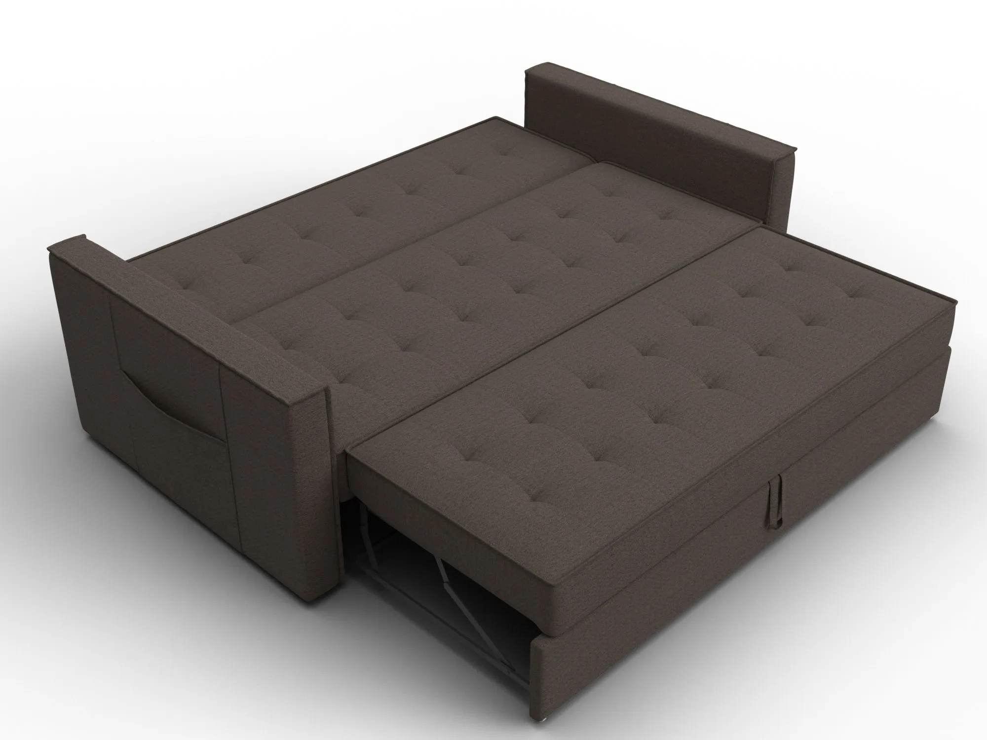 Диван прямой Лига-104 (160) ( Амур 05 коричневый )