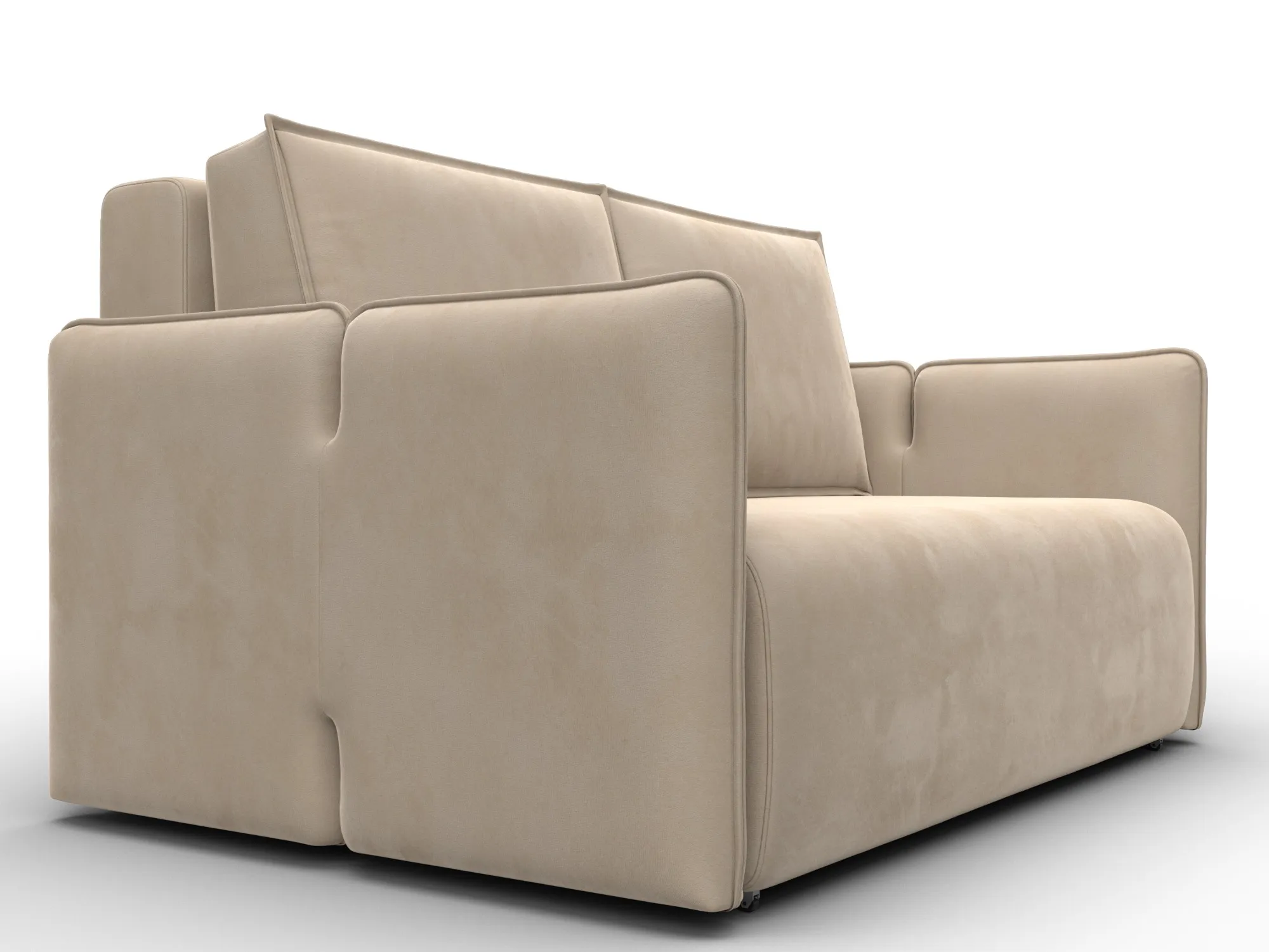 Диван прямой Лига-117 ( SEVEN 729 бежевый )