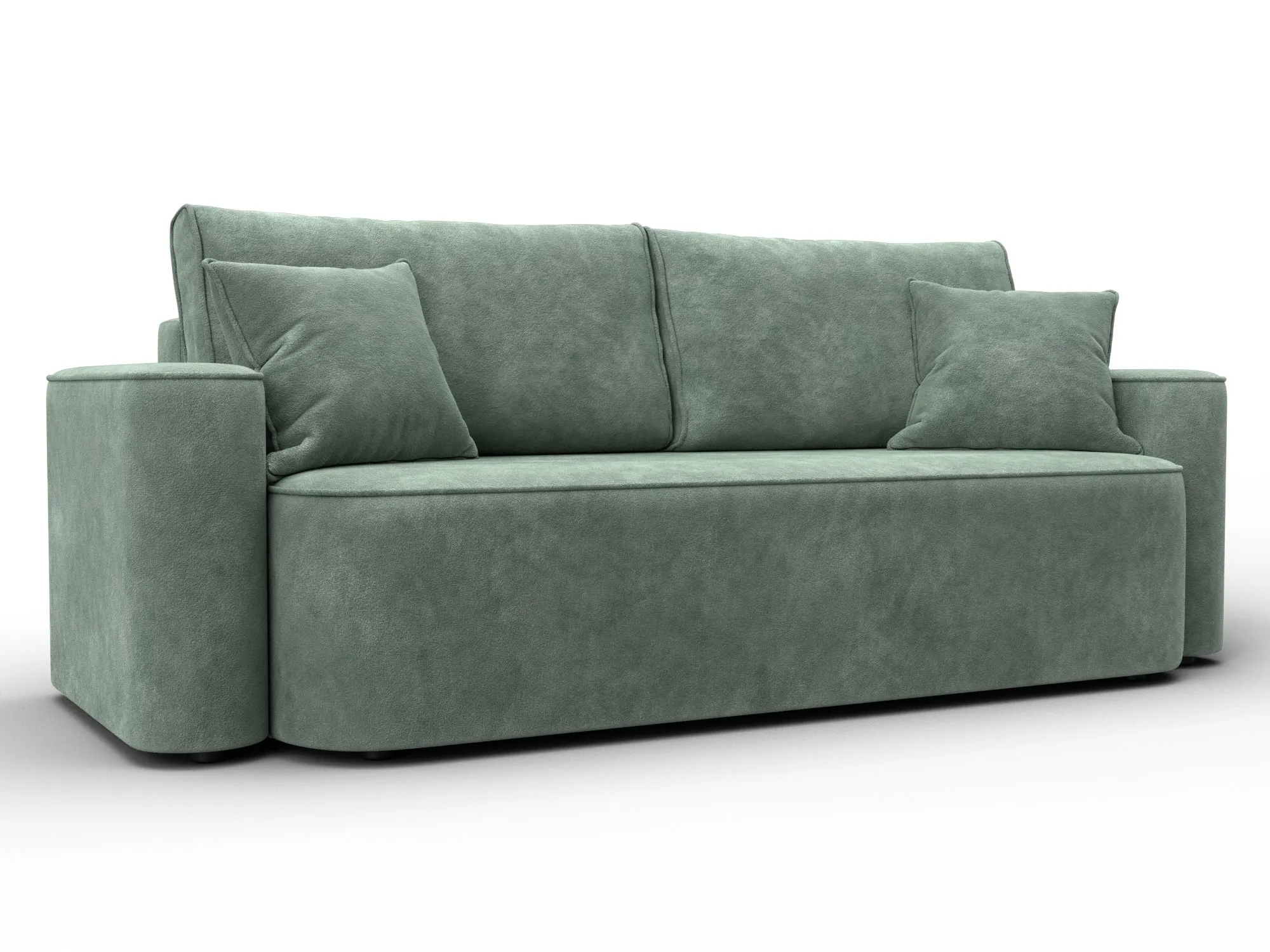 Диван прямой Лига-118 НПБ ( BRUT 08 зеленый )