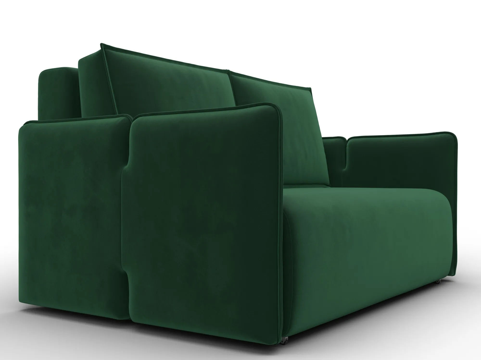 Диван прямой Лига-117 ( SEVEN 626 зеленый )