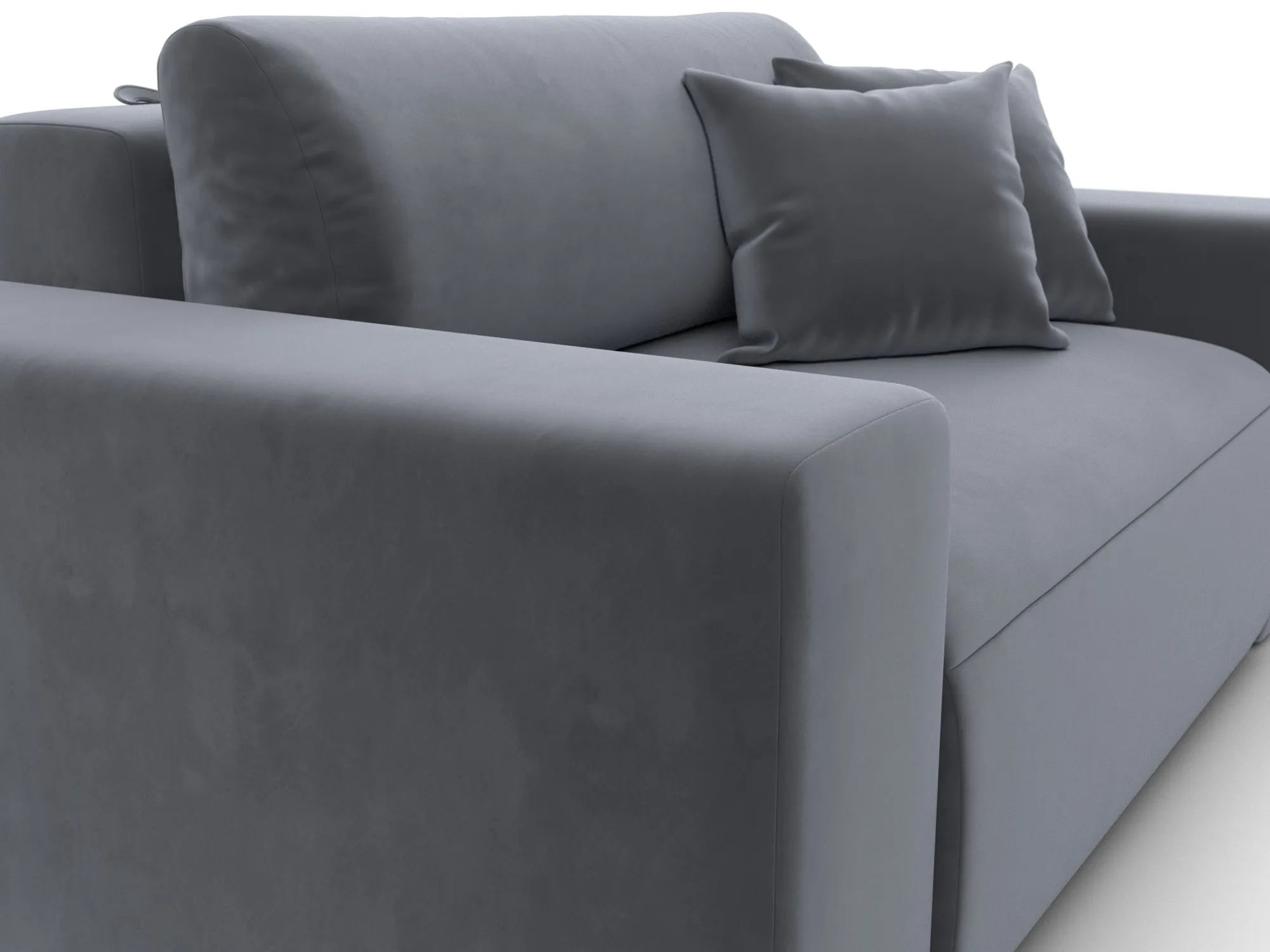 Кресло Лига-036 НПБ ( SEVEN 17 серый )