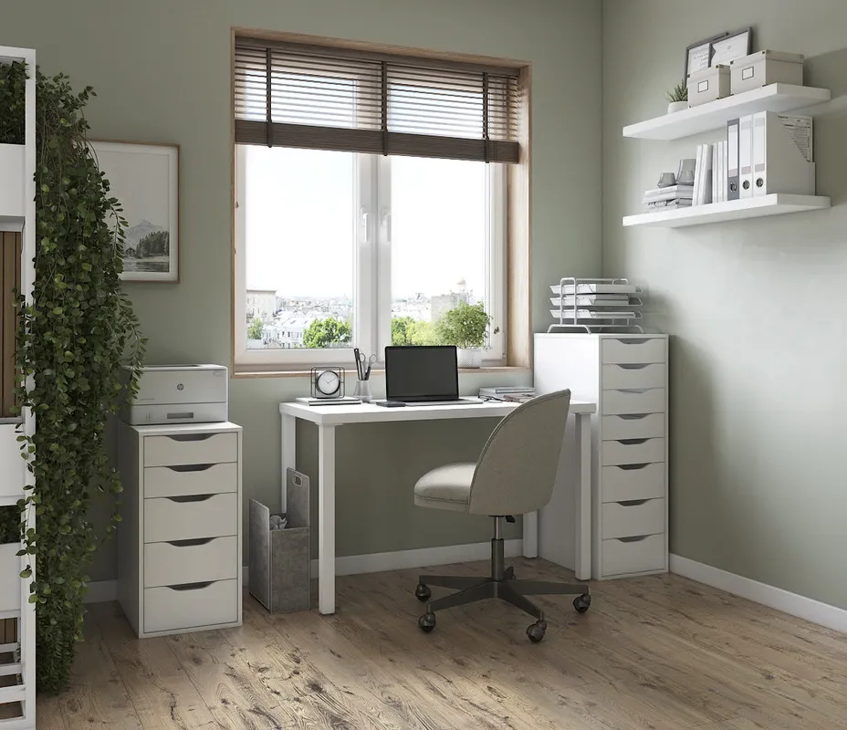 S00388 Ингар 5 комод 36x71x53, белый