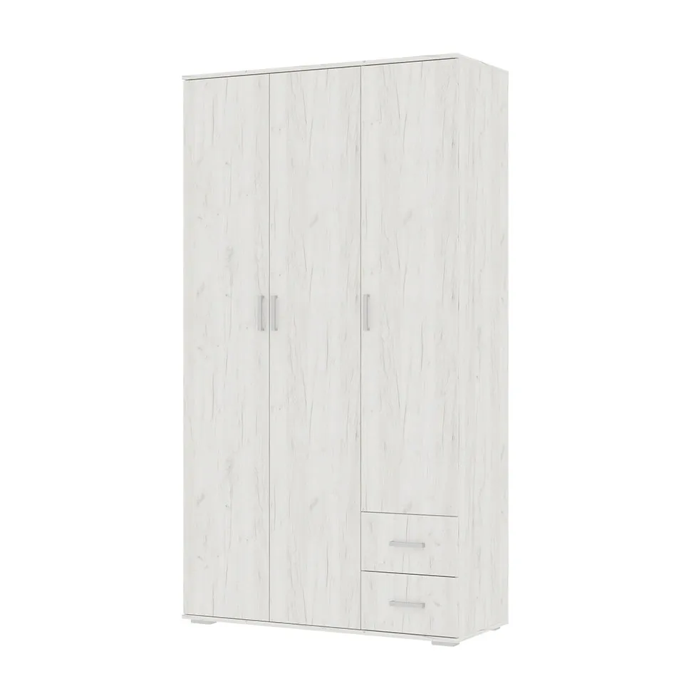 Шкаф Нельсон ШК-01 дуб крафт белый