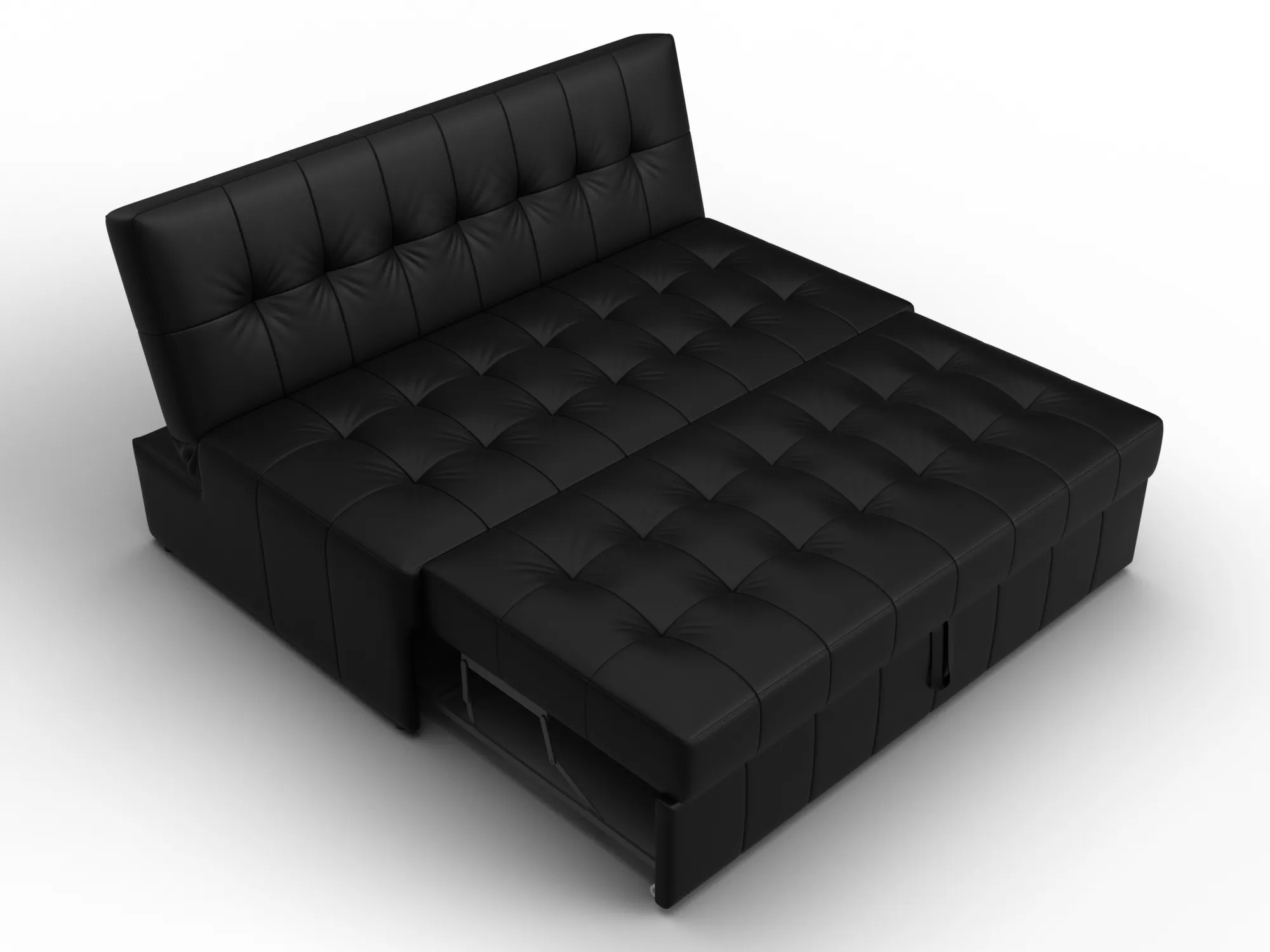 Диван прямой Лига-107 (140) ( GRIFON 18 черный )