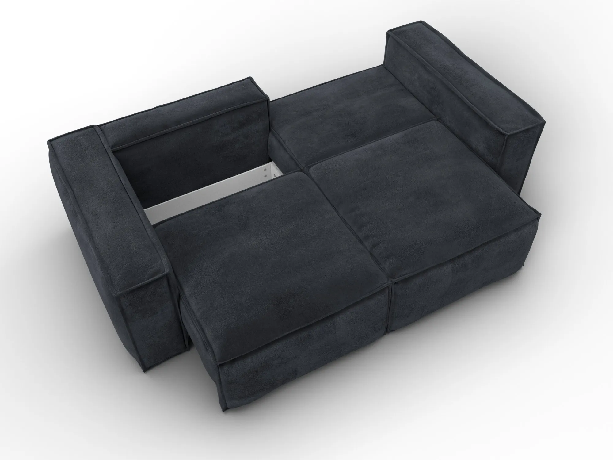 Диван прямой Лига-081 НПБ ( TOWER 11 темно-серый )