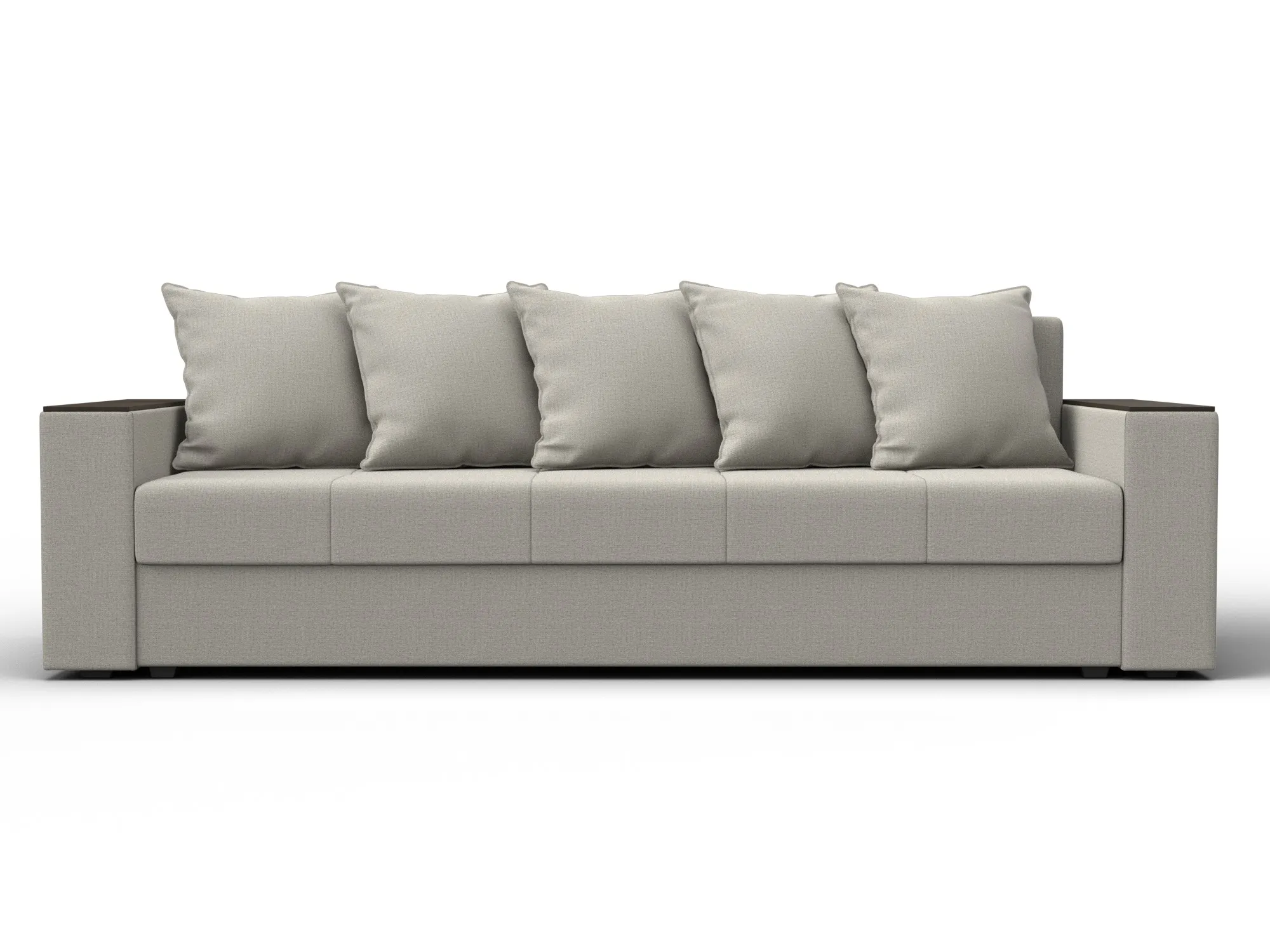 Диван прямой Дубай Лайт ( Амур 02 бежевый )