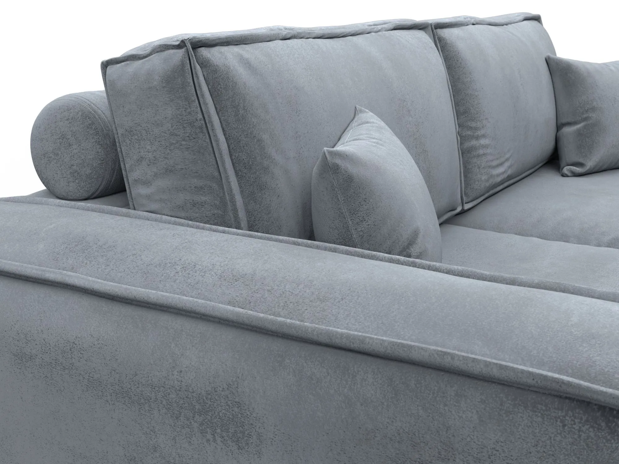 Диван прямой Лига-081 НПБ ( TOWER 10 серый )