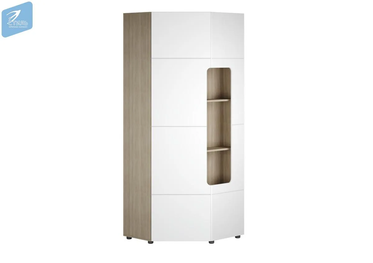 Шкаф угловой с полками Палермо-3_Ю ШК-017