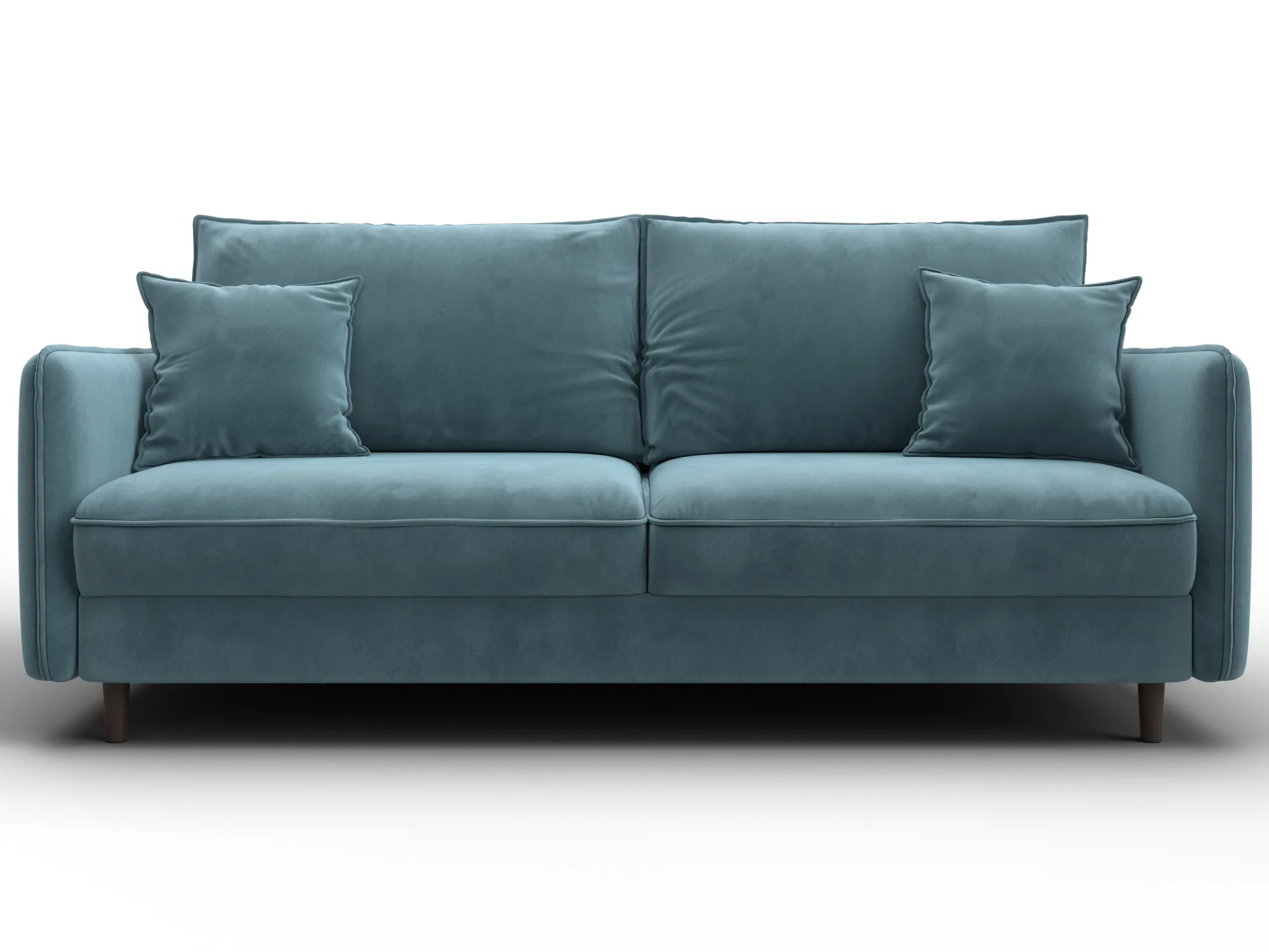 Диван прямой Лига-064 НПБ ( SEVEN 113 бирюзовый )