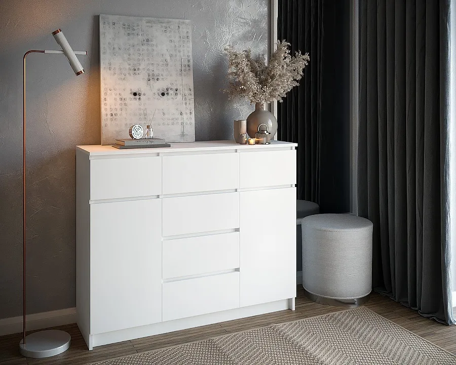 Комод Мори 1200.4 белый