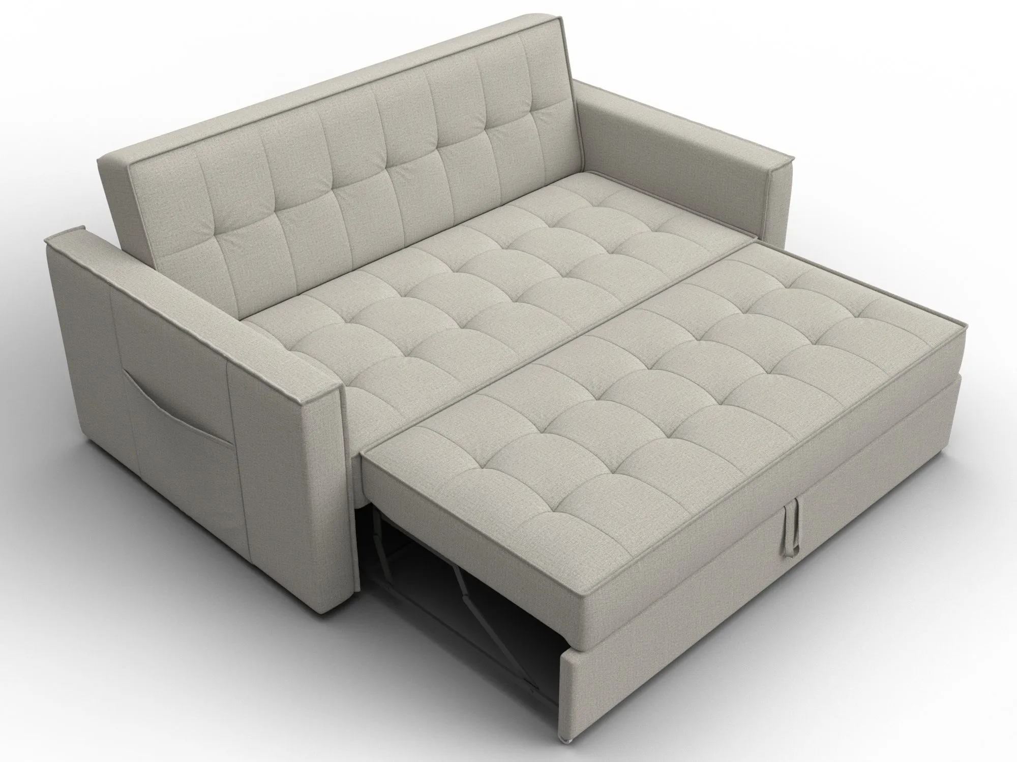 Диван прямой Лига-104 (140) ( Амур 02 бежевый )