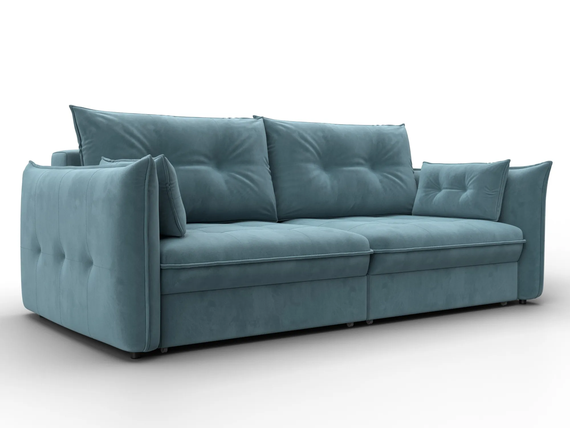 Диван прямой Лига-100 НПБ ( SEVEN 113 бирюзовый )