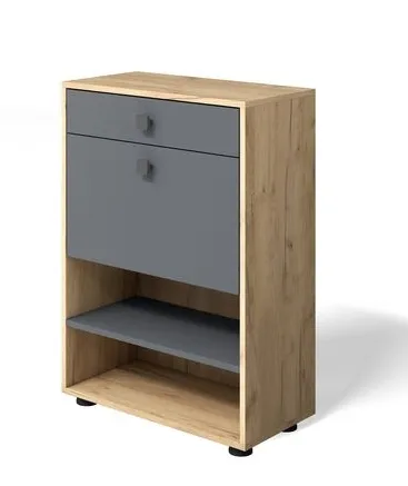 Обувница Мини-Лайт МЛ-4 Дуб крафт золотой/графит