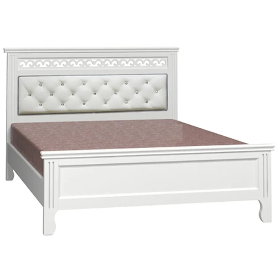 Кровать Грация (140*200) античный белый