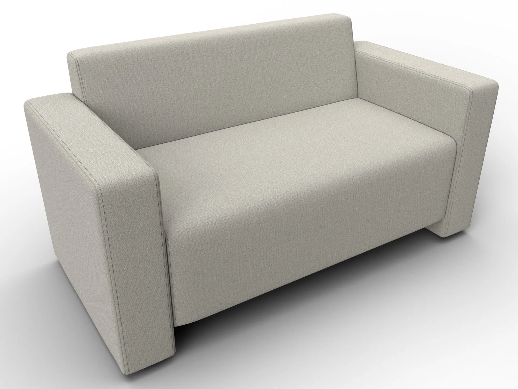 Диван прямой Лига-093 ( Амур 02 бежевый )