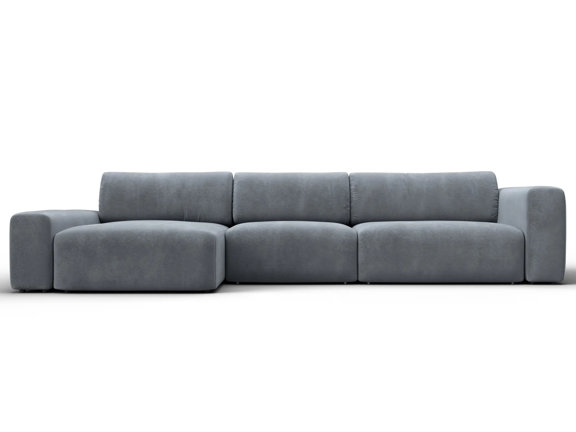 Диван угловой Лига-066 НПБ Лонг угол левый ( TOWER 10 серый )