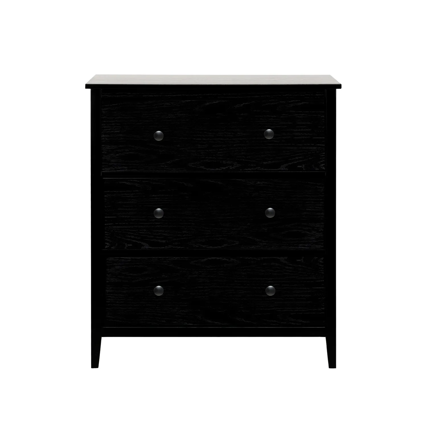 Комод Leset Токе 3 ящ. (Чёрный)