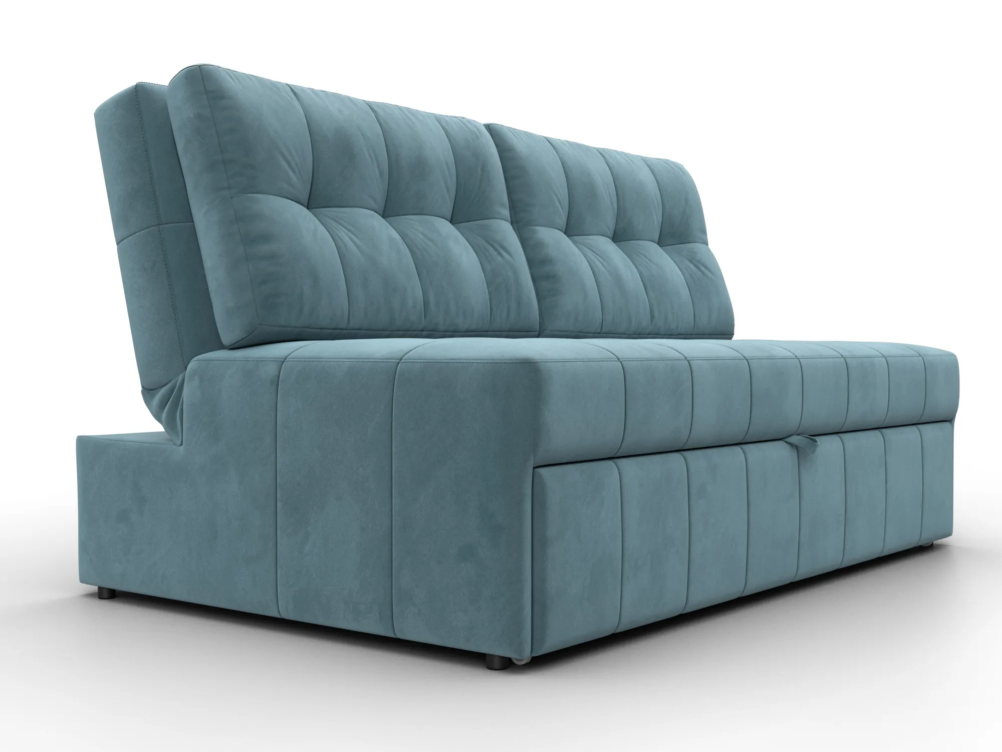 Диван прямой Лига-107 (140) ( SEVEN 113 бирюзовый )