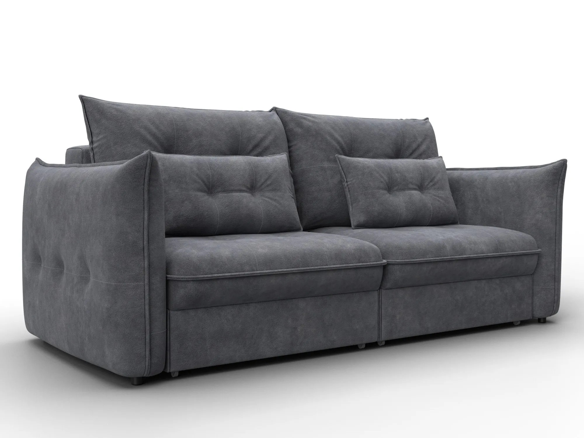 Диван прямой Лига-100 НПБ ( BRUT 16 темно-серый )