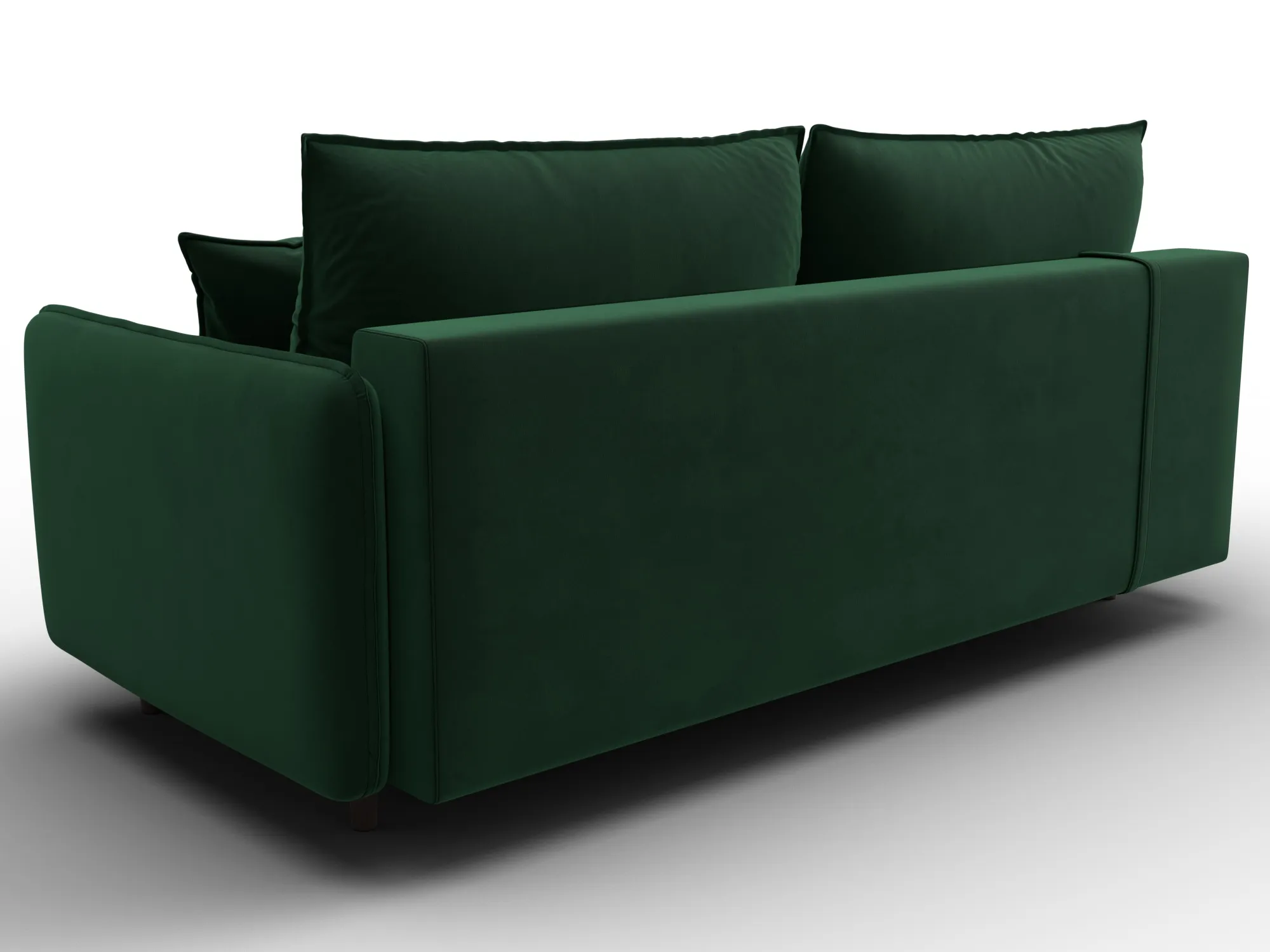 Диван прямой Лига-064 НПБ ( SEVEN 626 зеленый )