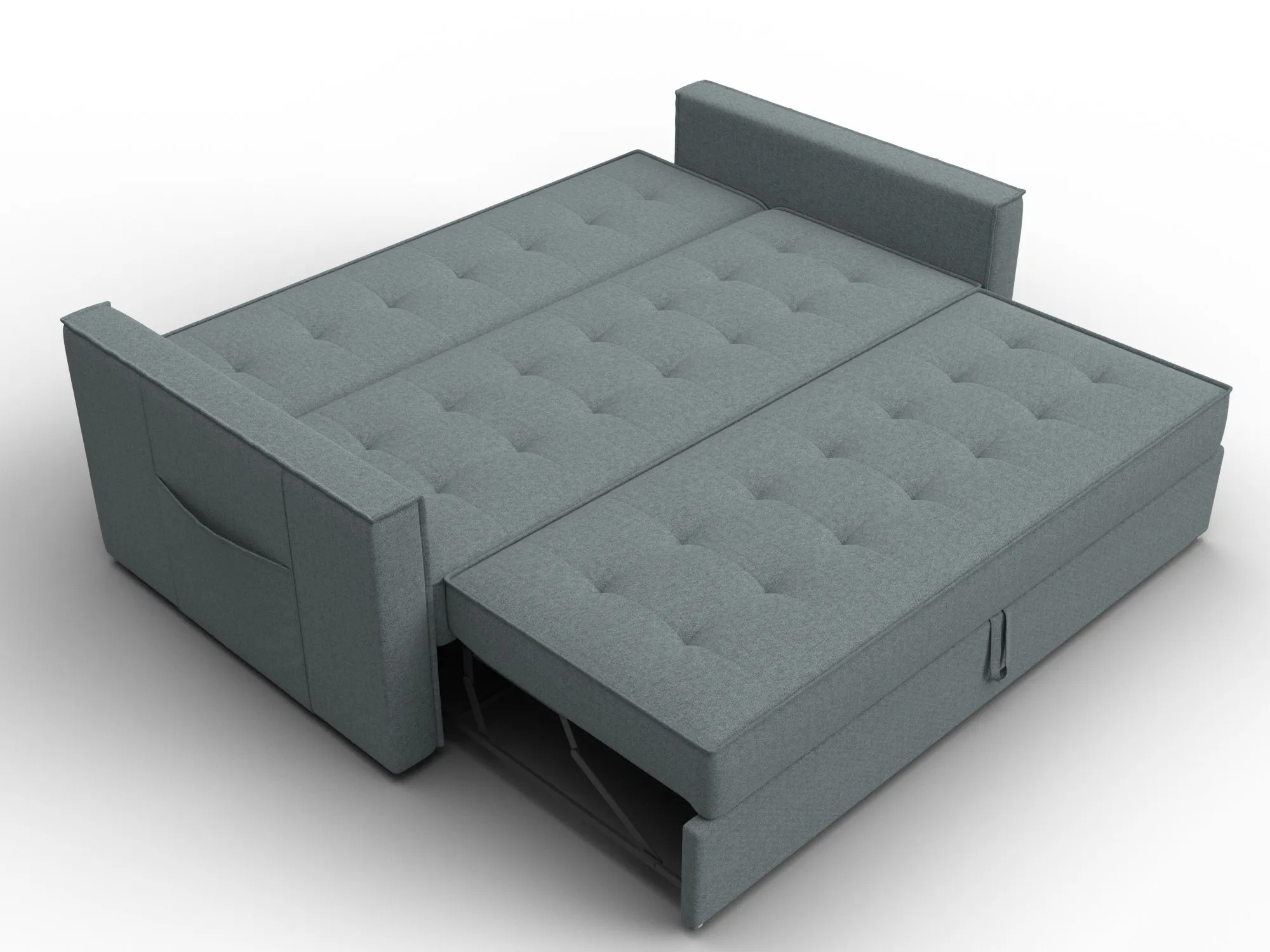 Диван прямой Лига-104 (160) ( Амур 07 серый )