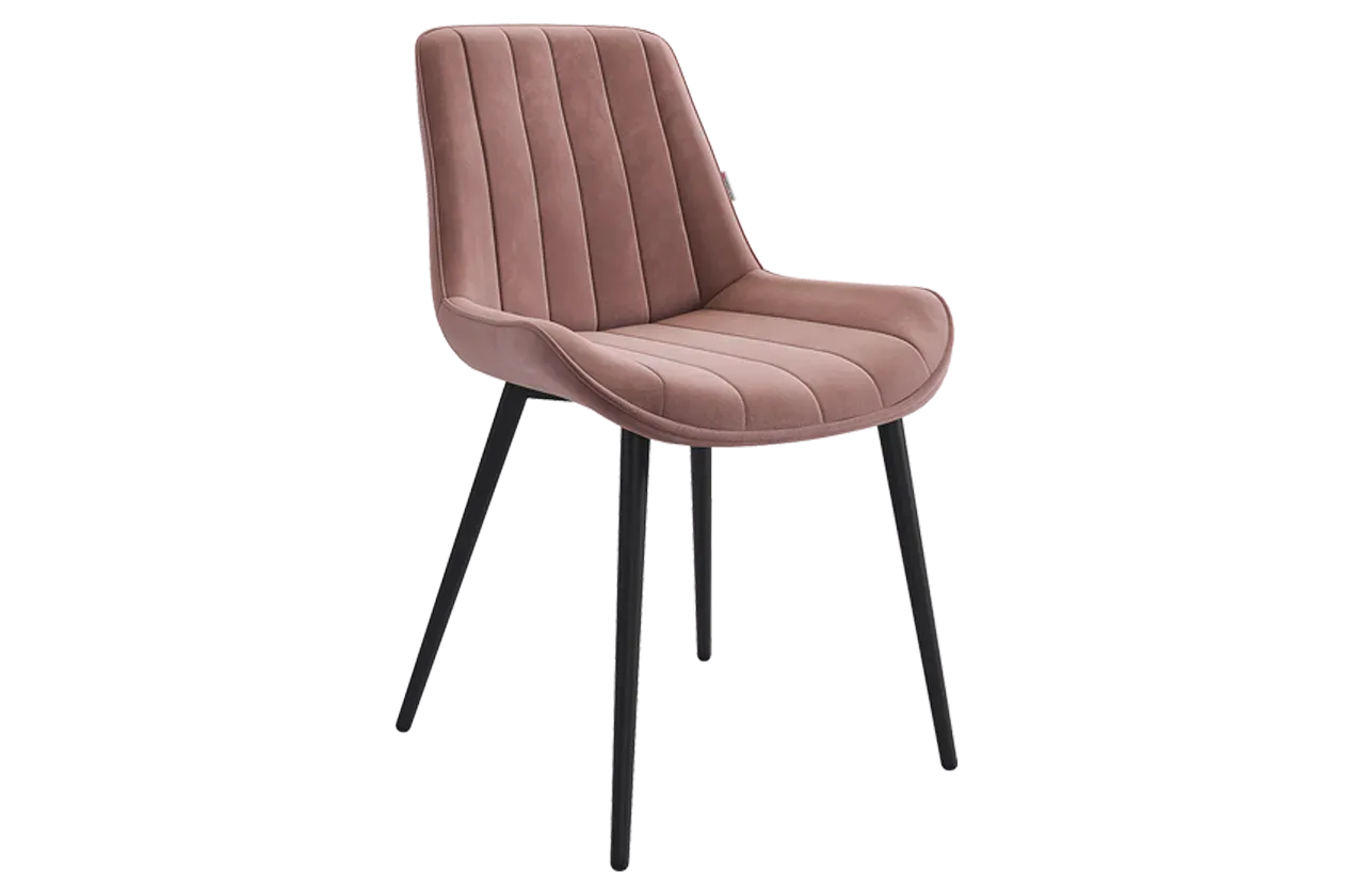 Стул Лари вереск (велюр)/черный