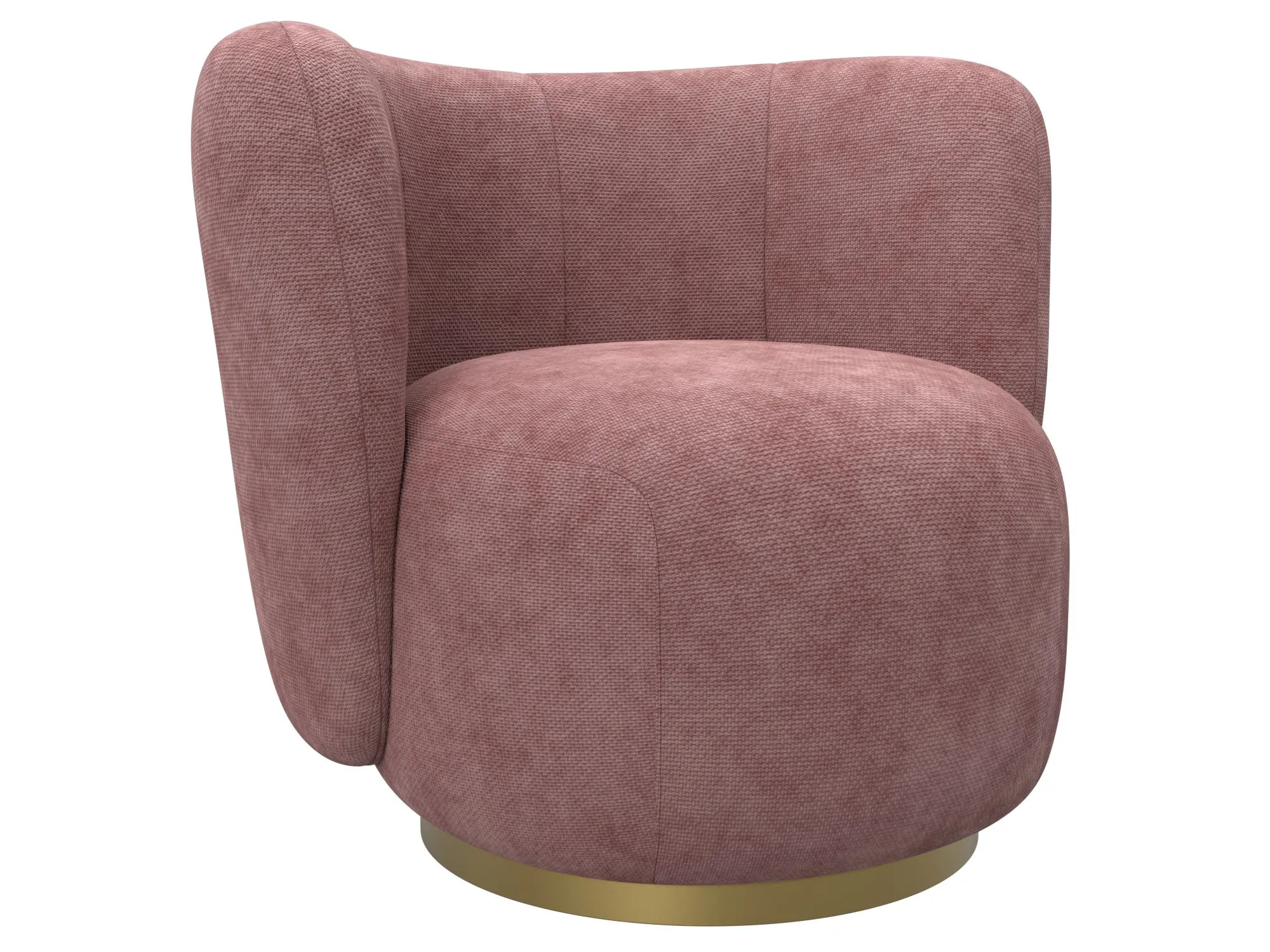 Кресло Лига-072 ( шеннил CRUZ 63 розовый )